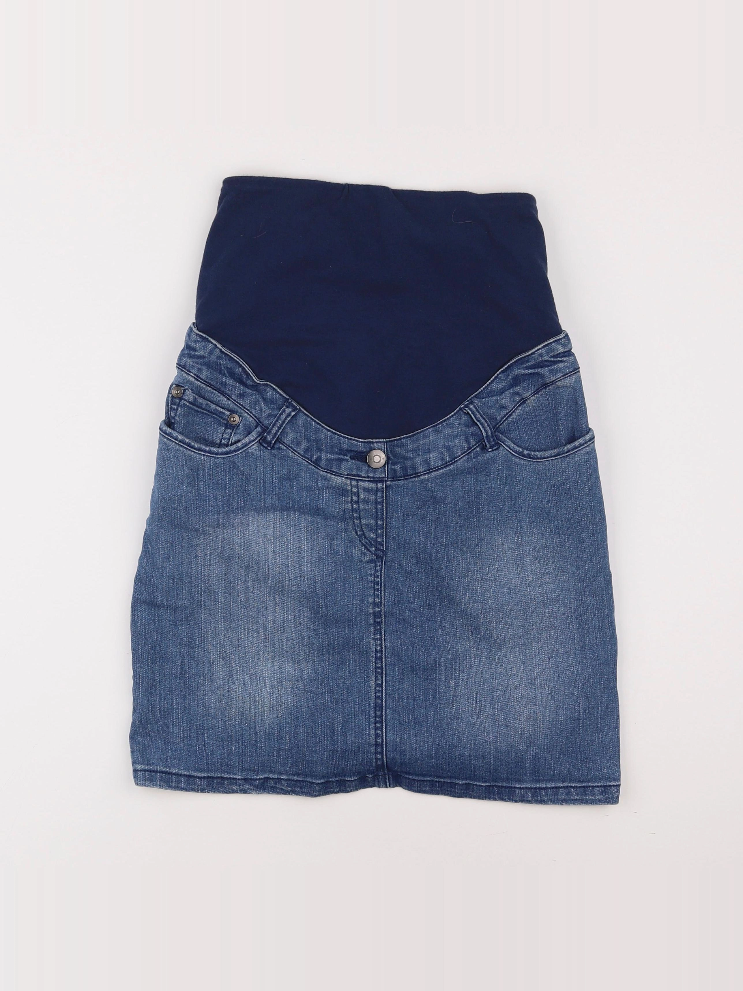 Vertbaudet - jupe grossesse bleu - 34