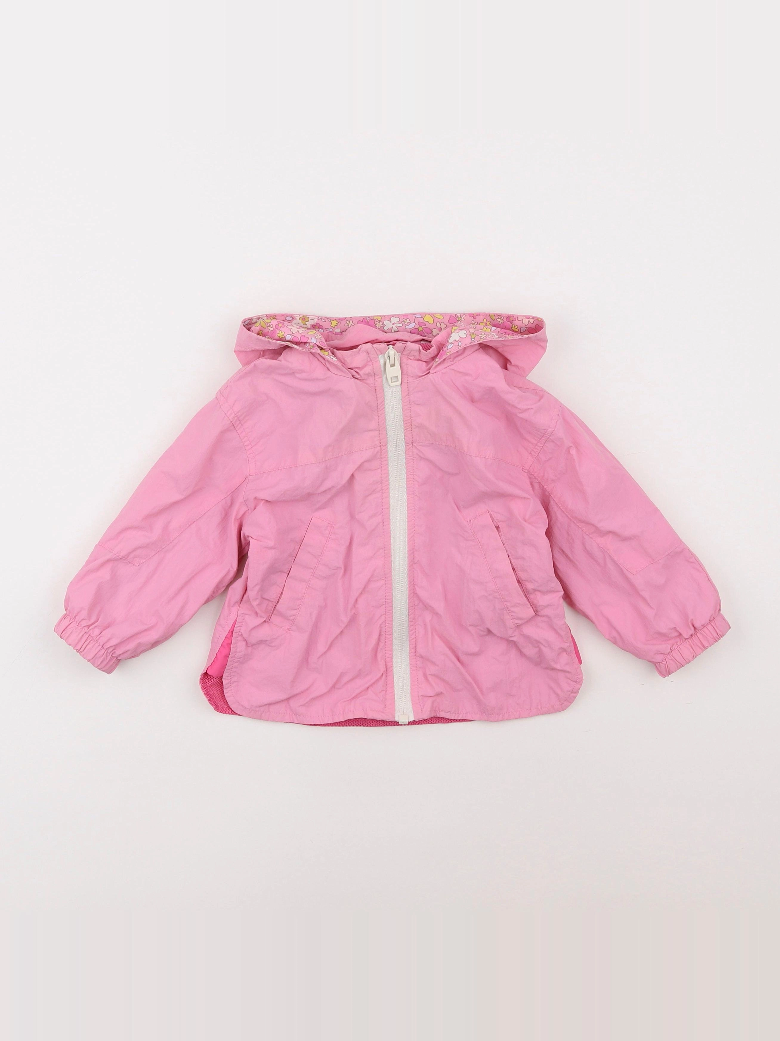 Zara - coupe-vent rose - 9/12 mois