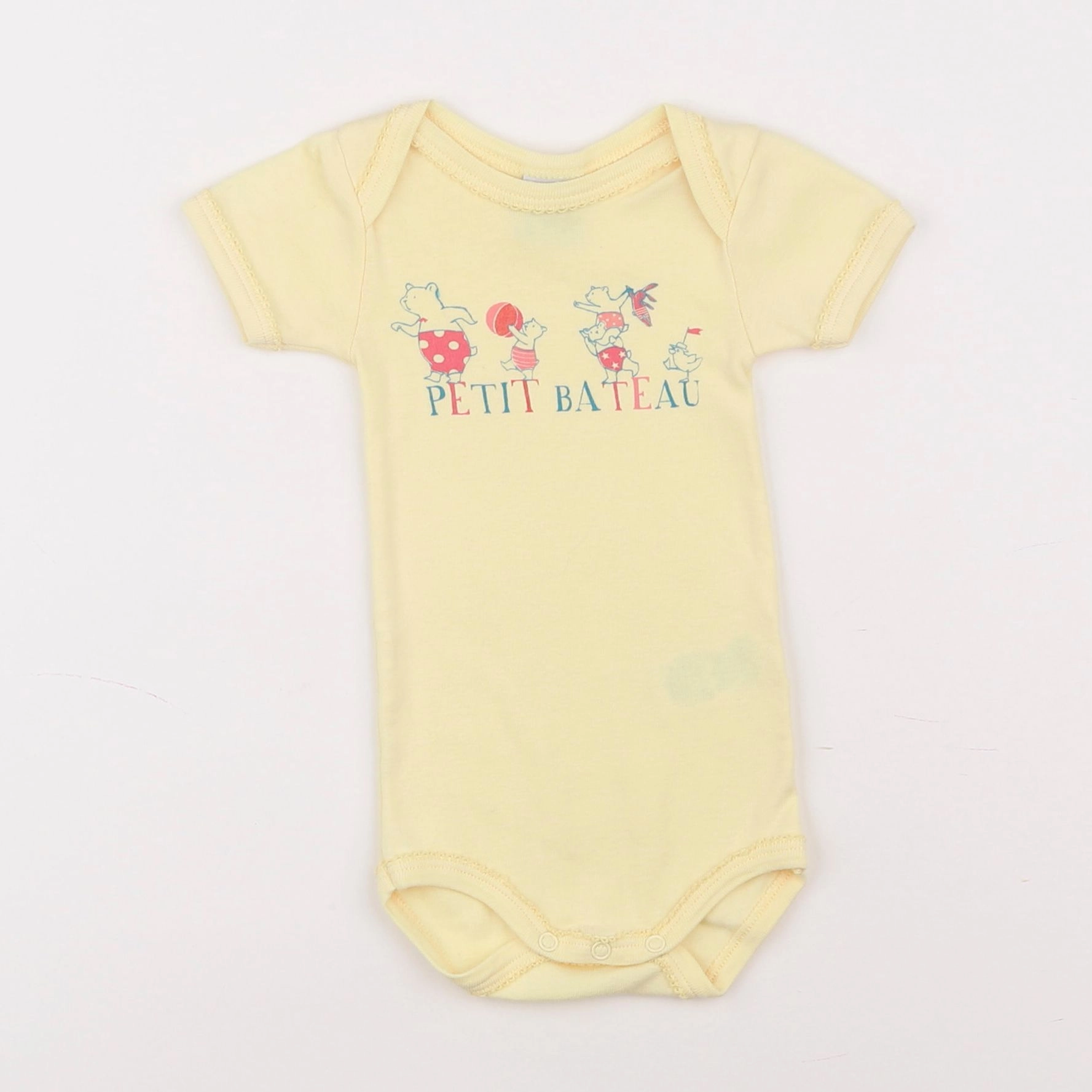Petit Bateau - body jaune - 3 mois