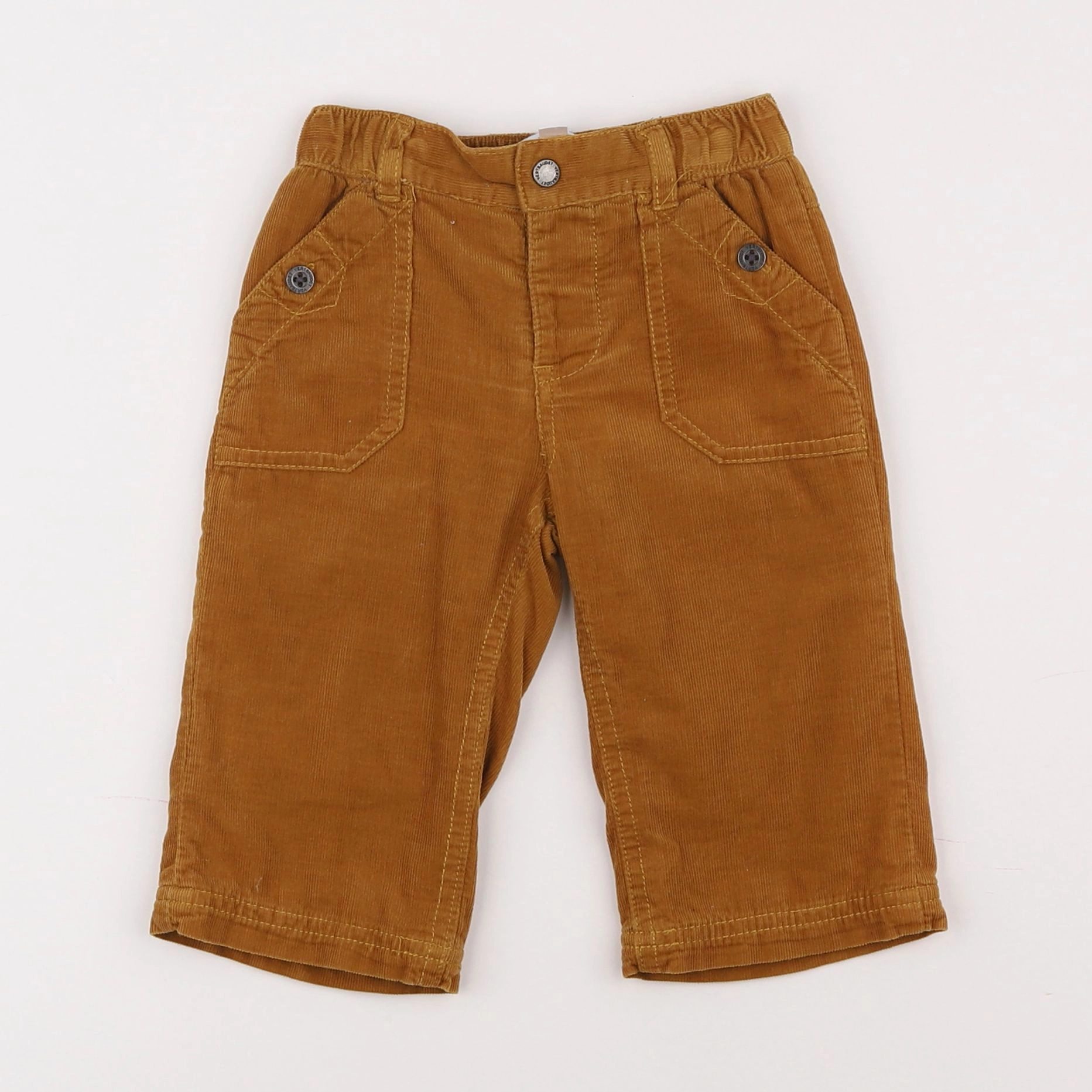Vertbaudet - pantalon marron - 12 mois