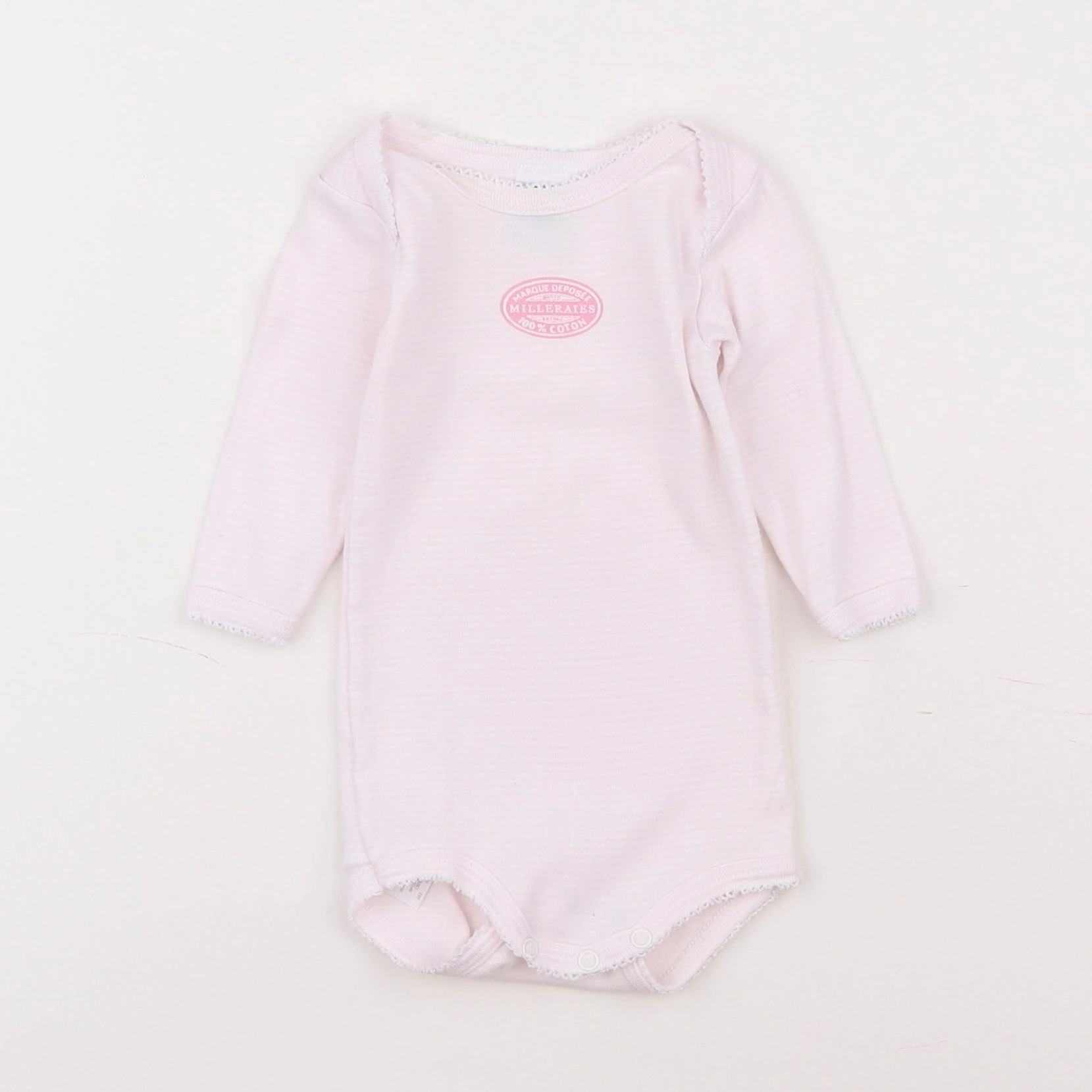 Petit Bateau - body rose - 3 mois