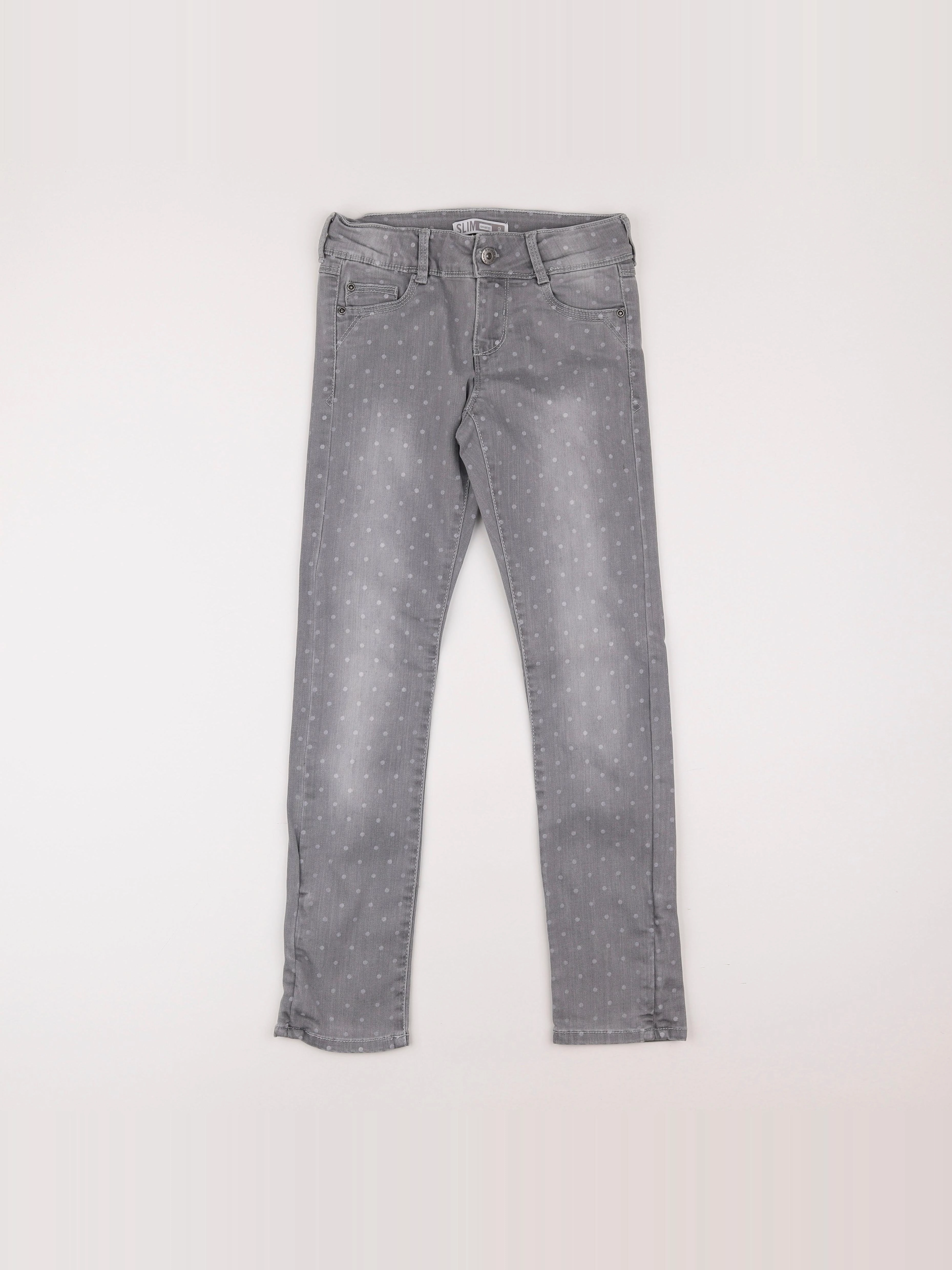 Okaidi - pantalon gris - 9 ans