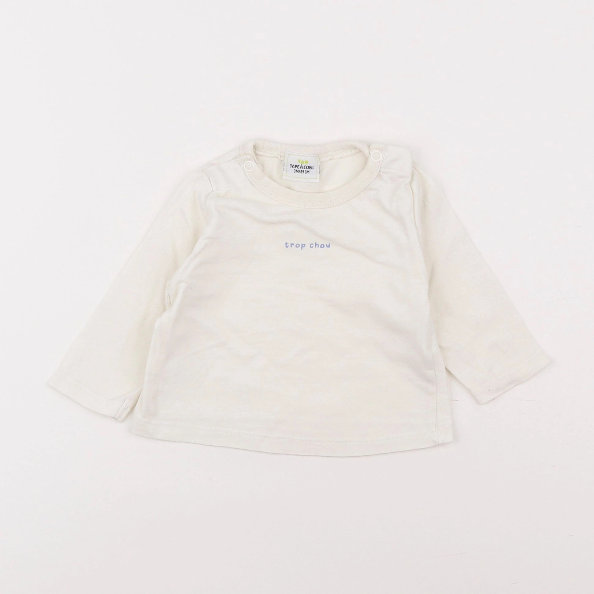 Tape à l'oeil - tee-shirt blanc - 3 mois