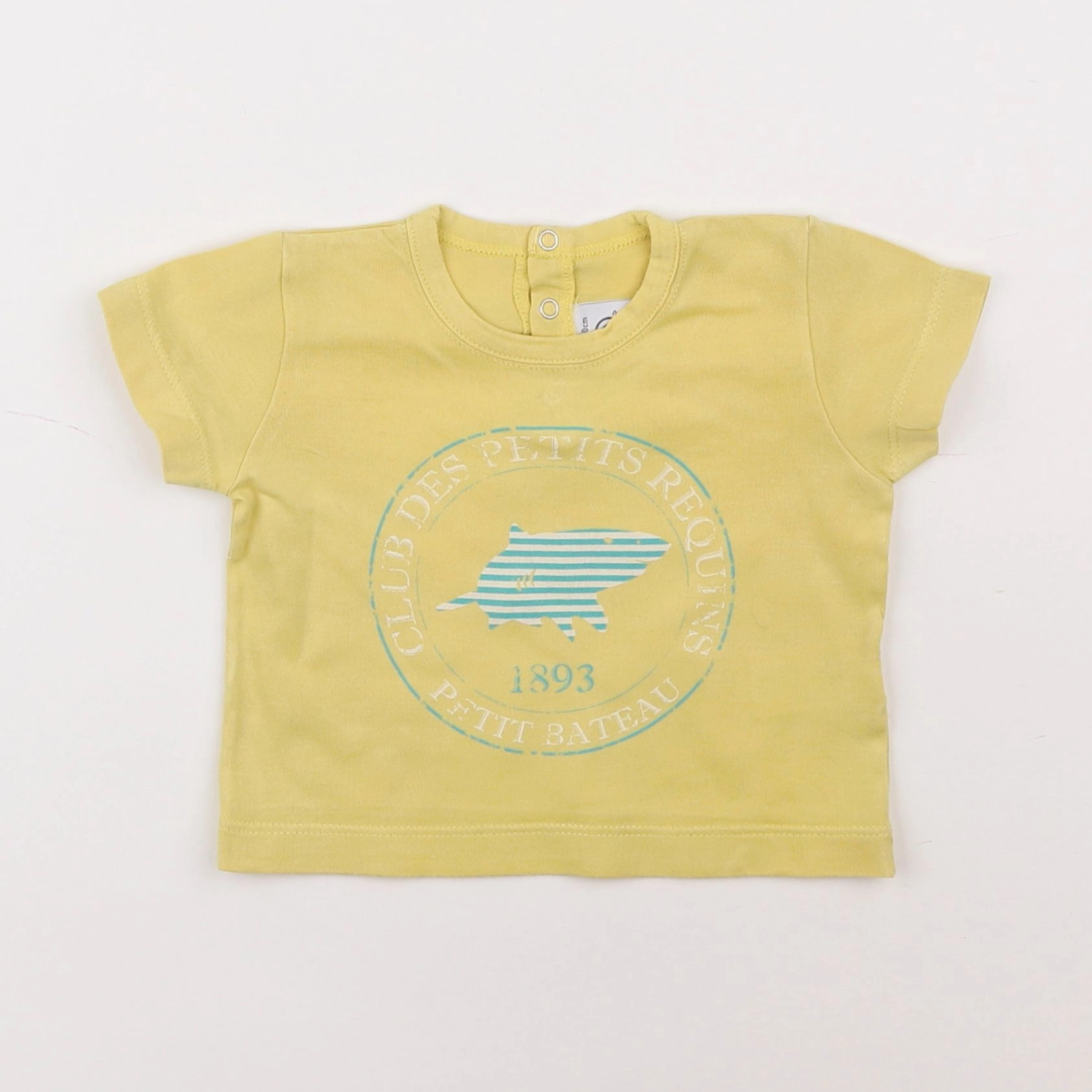 Petit Bateau - tee-shirt jaune - 3 mois