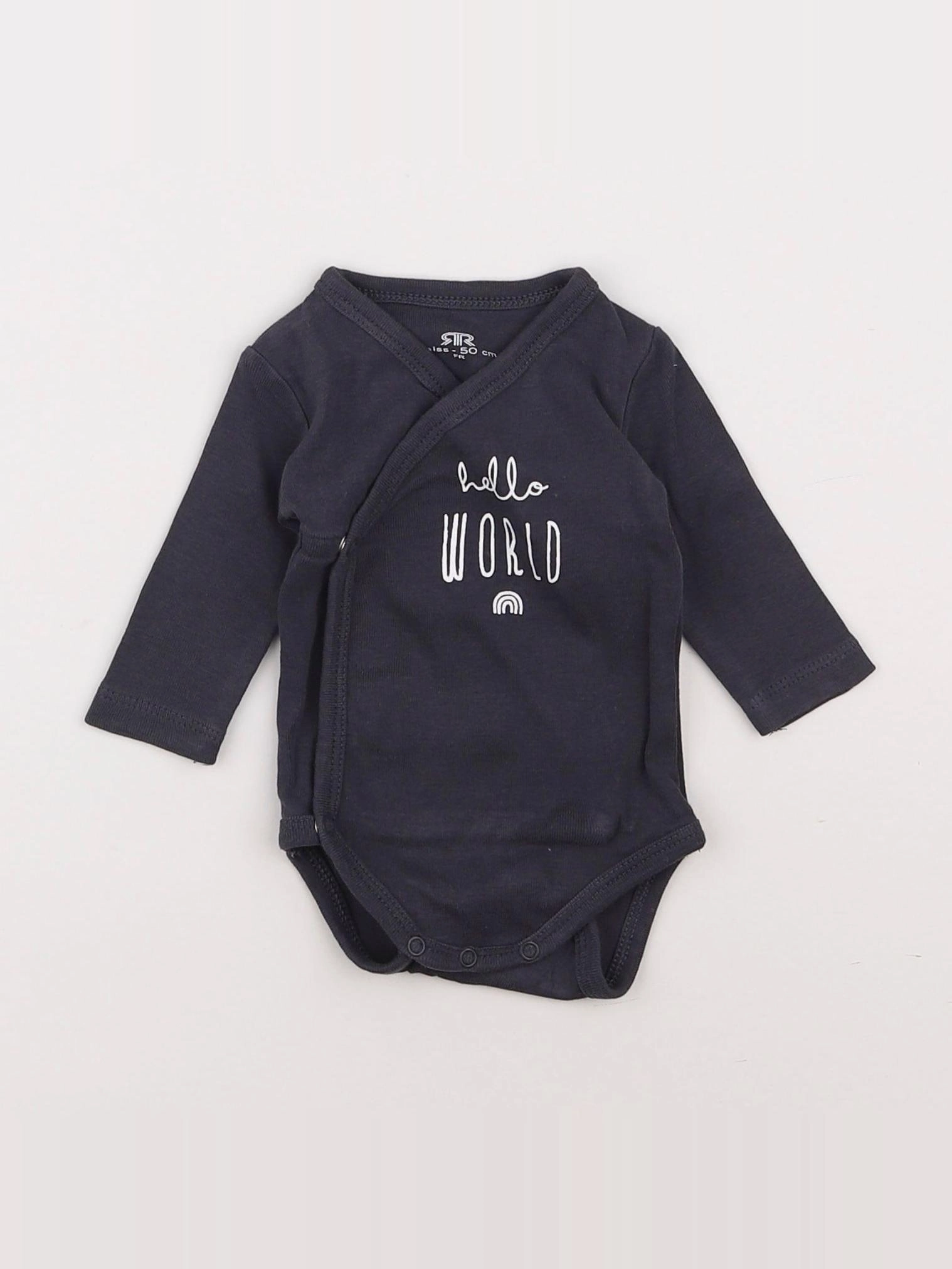 La Redoute - body gris - 0 mois