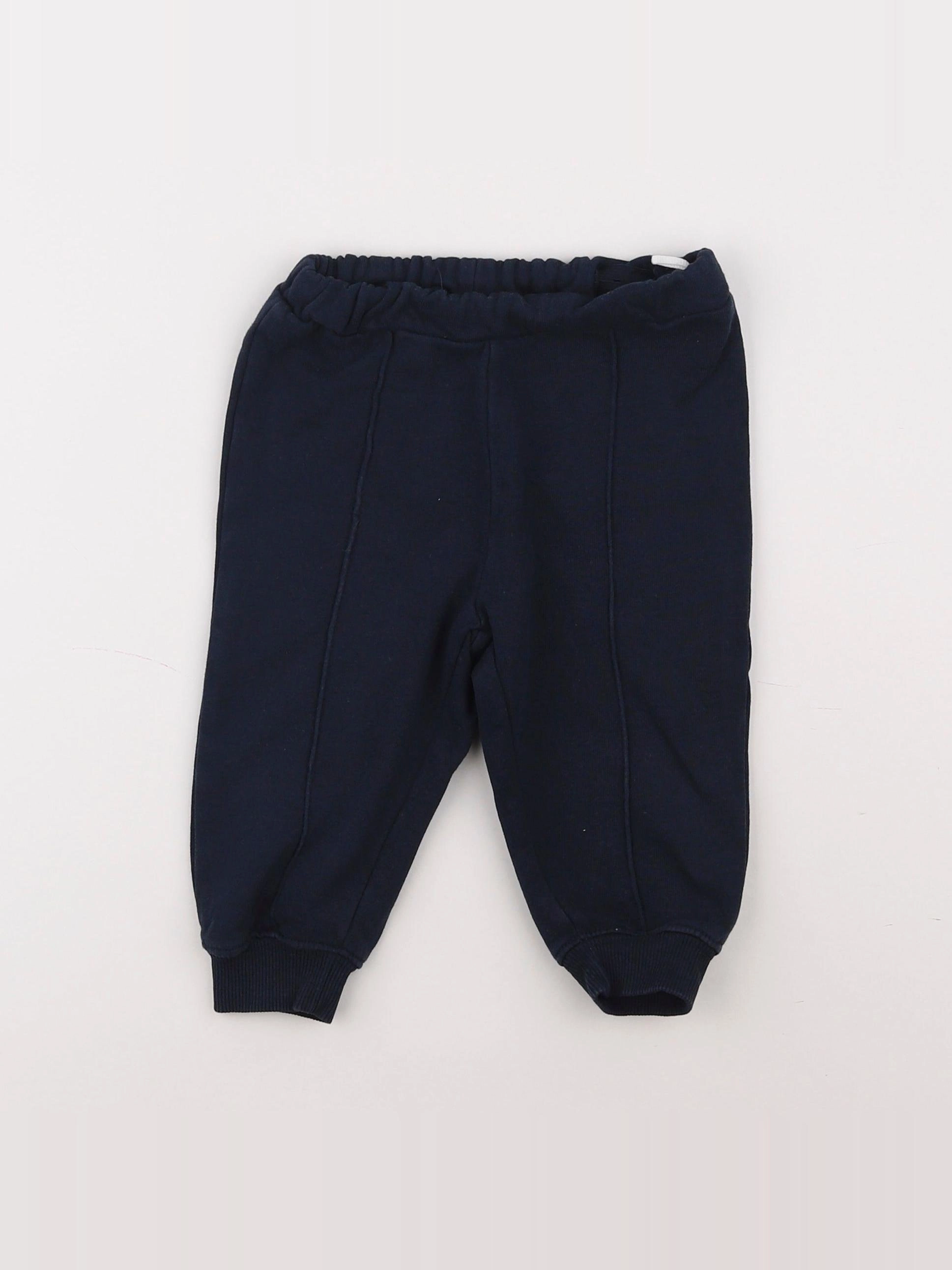 H&M - jogging bleu - 6/9 mois