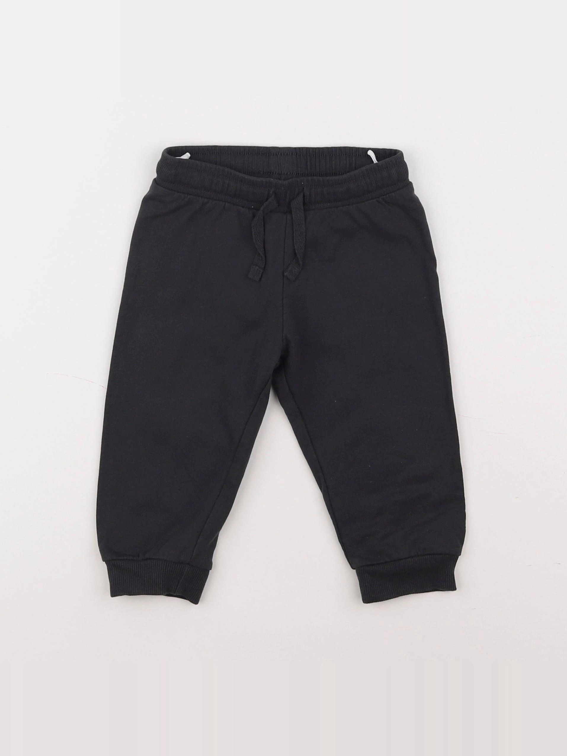 H&M - jogging gris - 6/9 mois