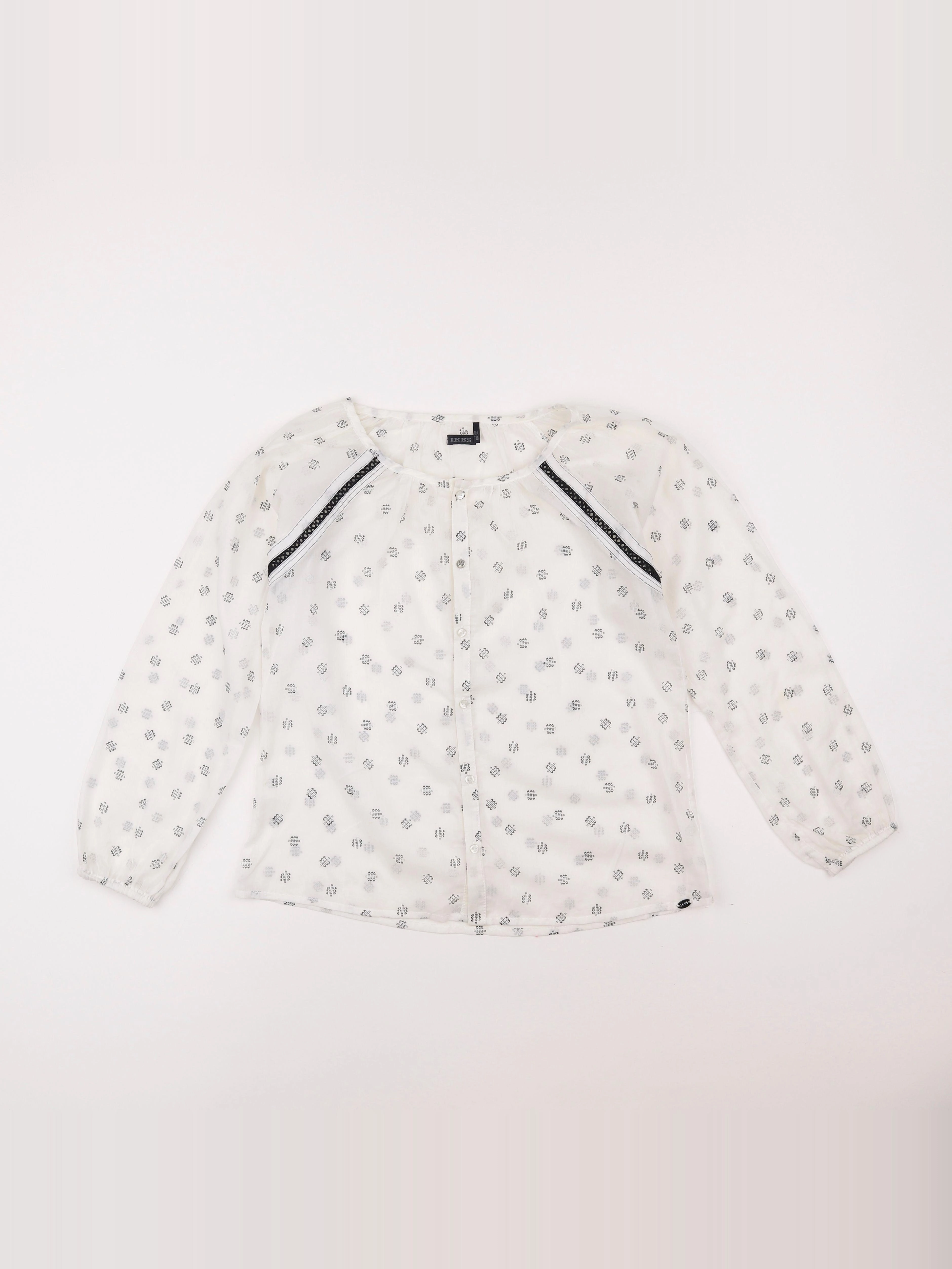 IKKS - blouse blanc - 10 ans