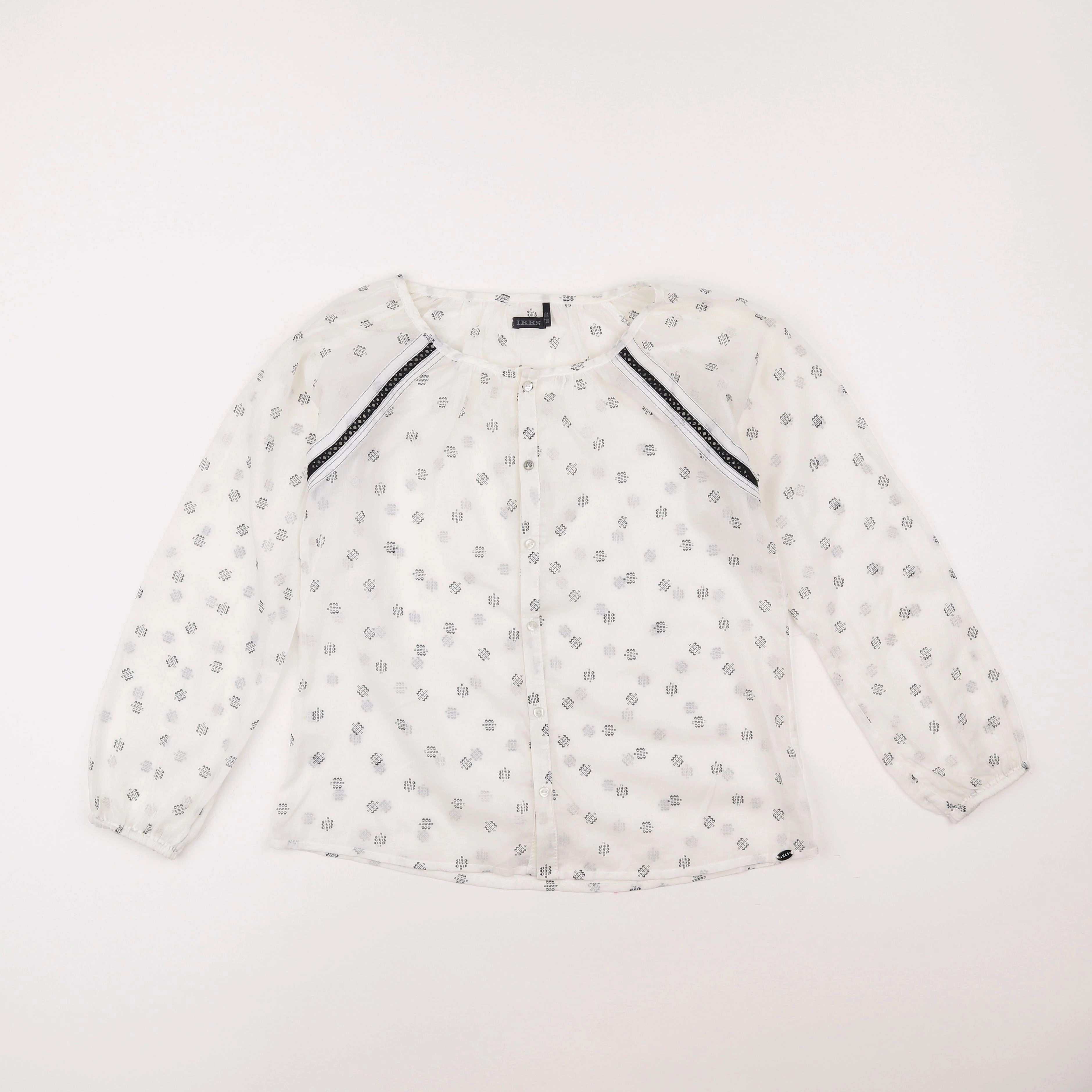 IKKS - blouse blanc - 10 ans