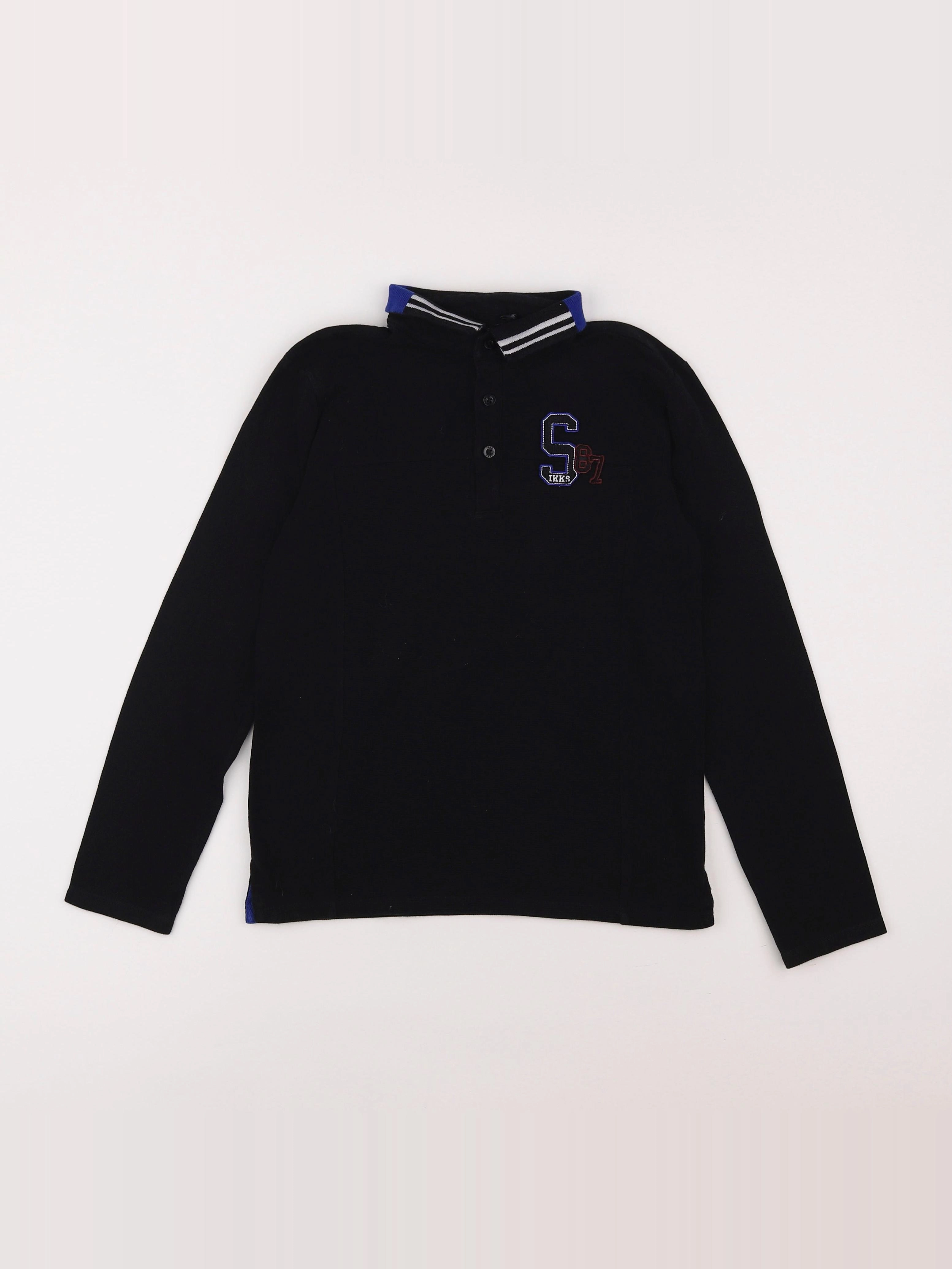 IKKS - polo noir - 10 ans