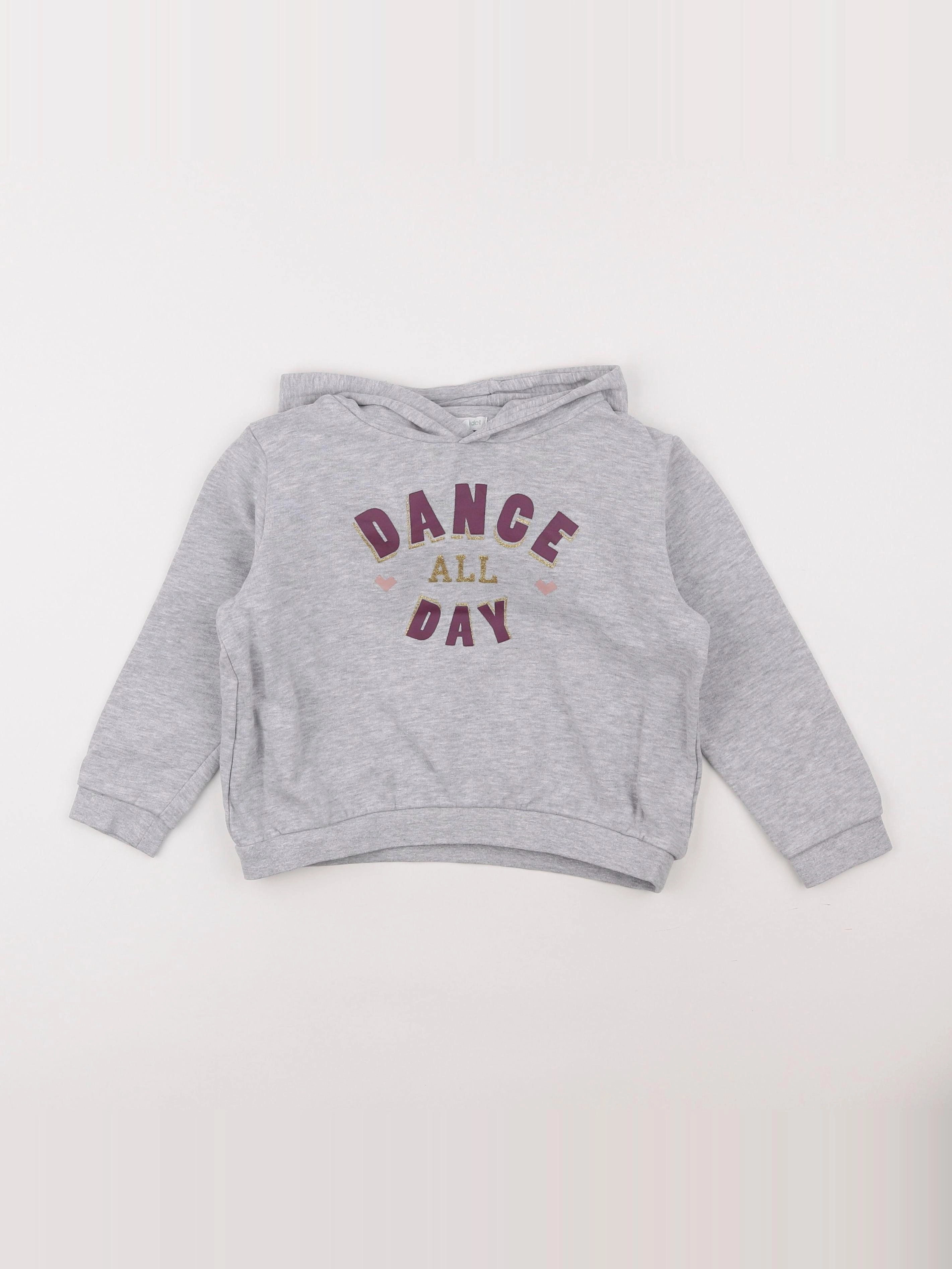 Vertbaudet - sweat gris - 5 ans