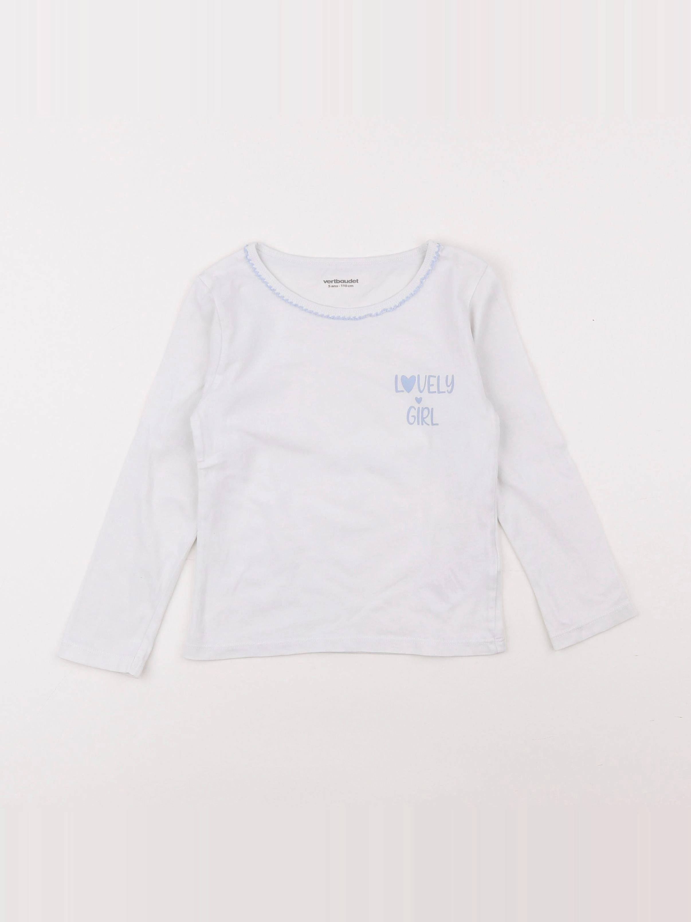 Vertbaudet - maillot de corps blanc - 5 ans
