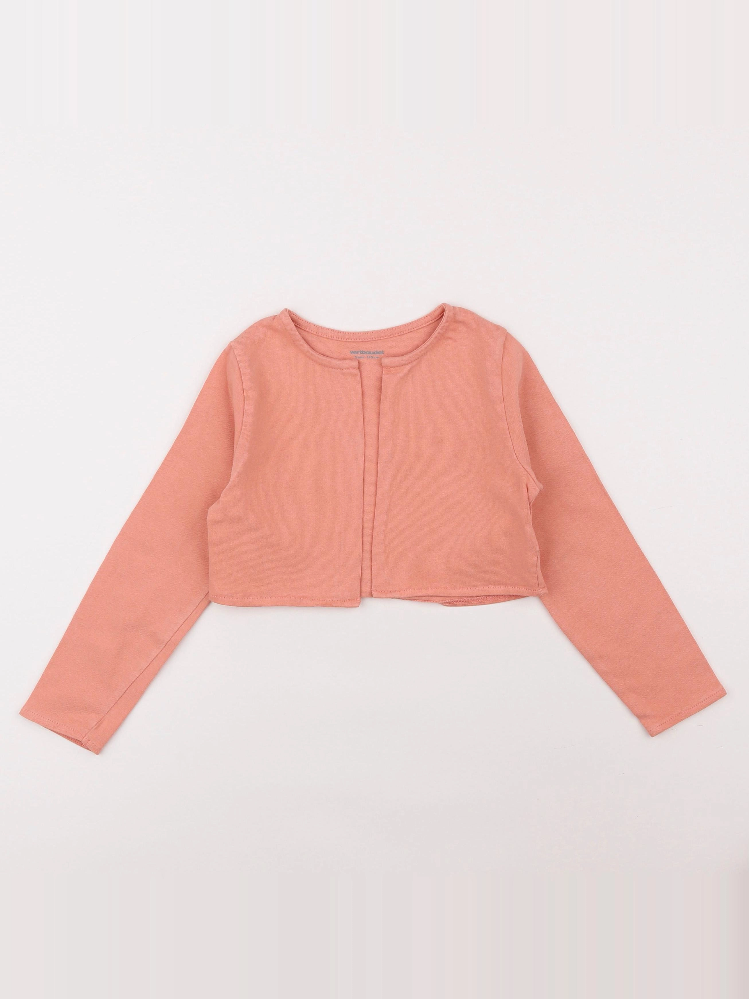 Vertbaudet - sweat rose - 5 ans