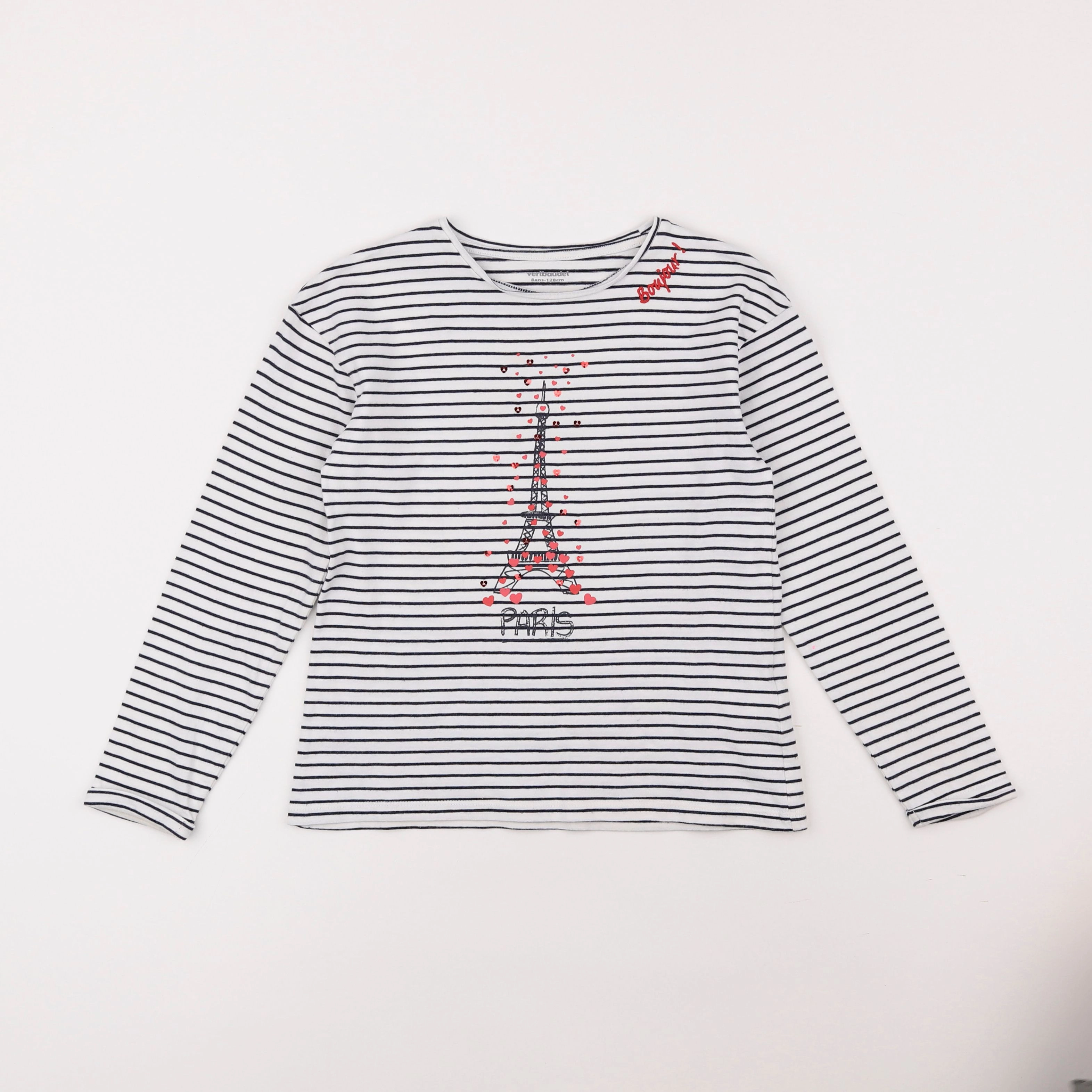 Vertbaudet - tee-shirt multicolore - 8 ans