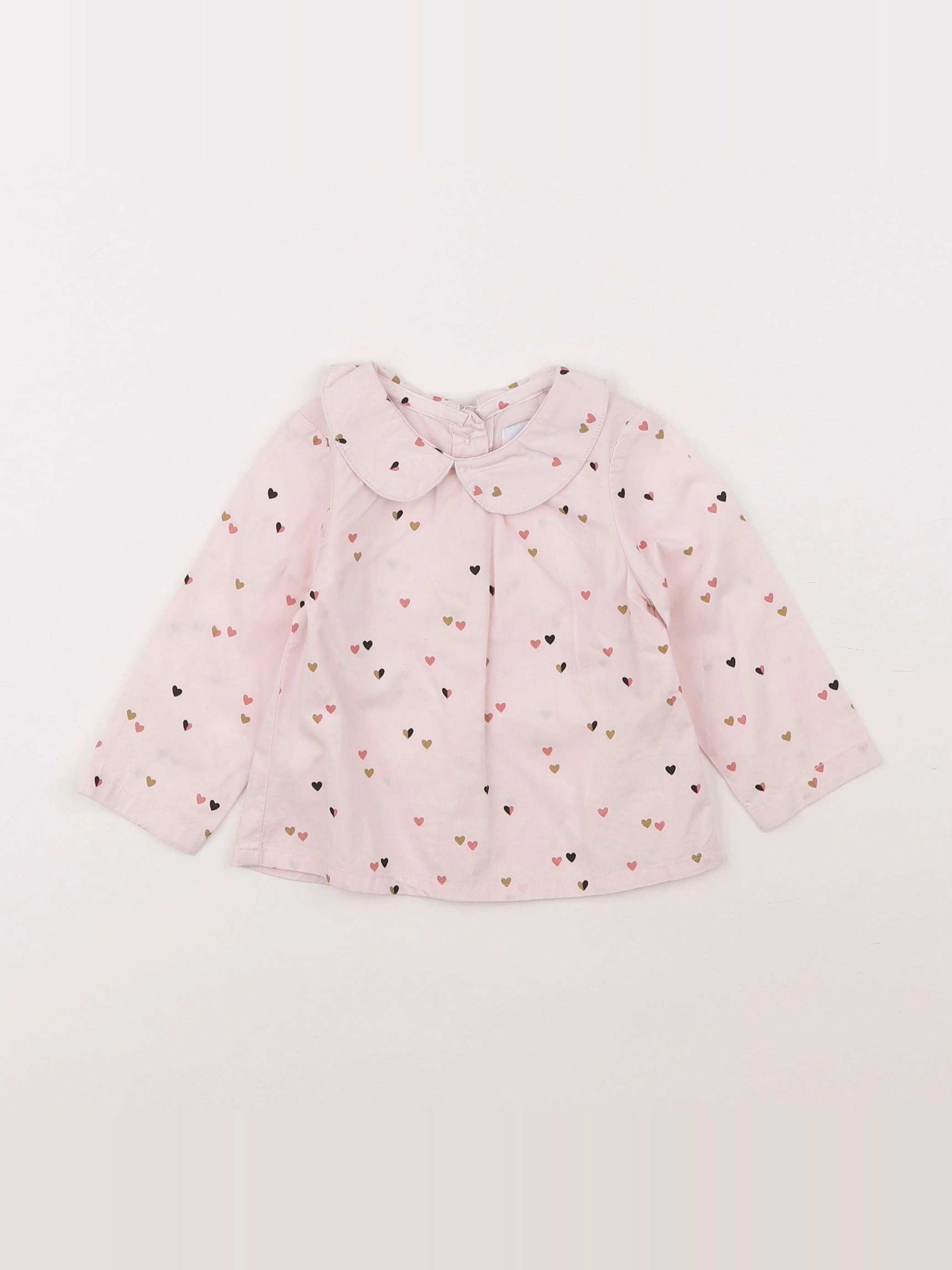 La Redoute - blouse rose - 3 mois