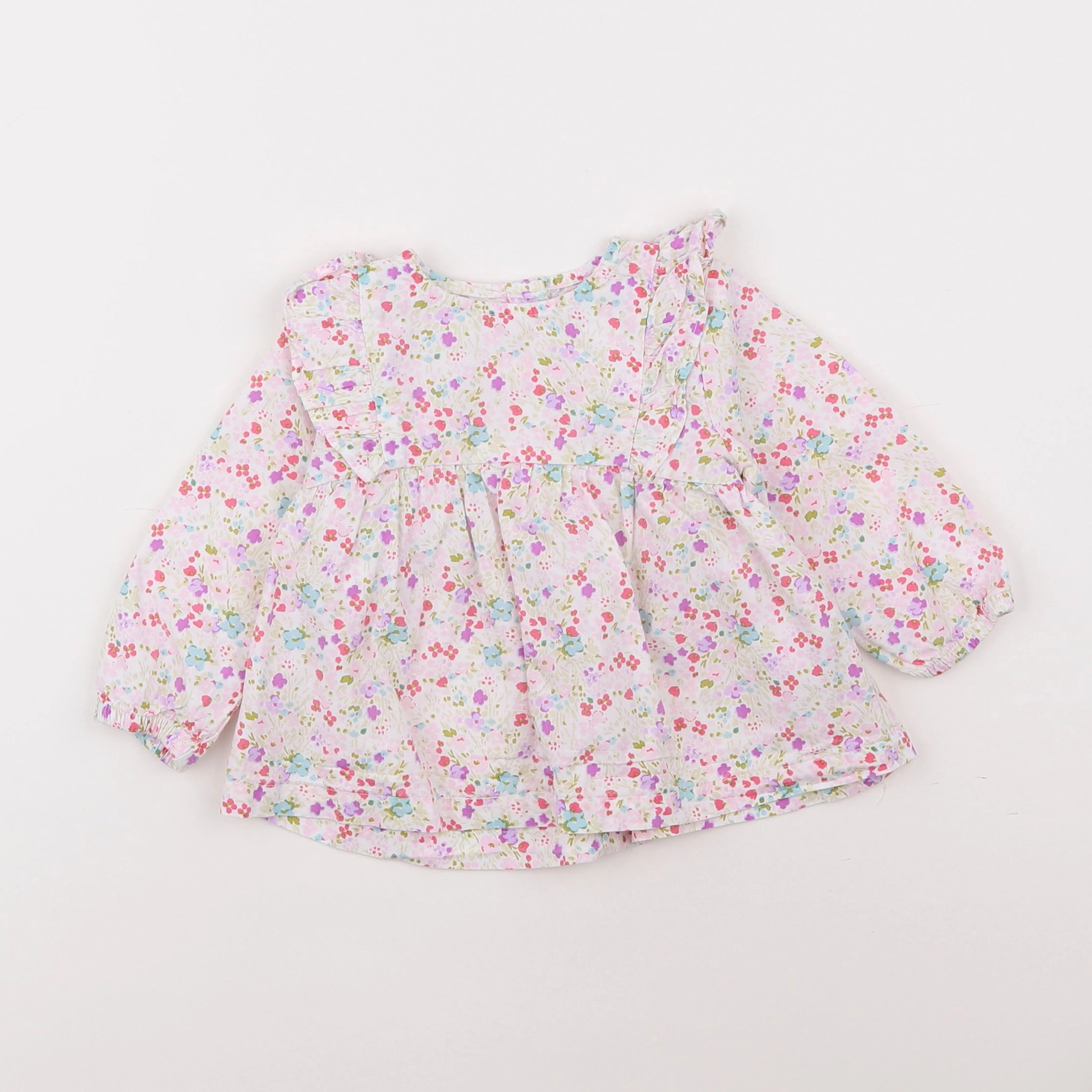 Vertbaudet - blouse rose - 9 mois