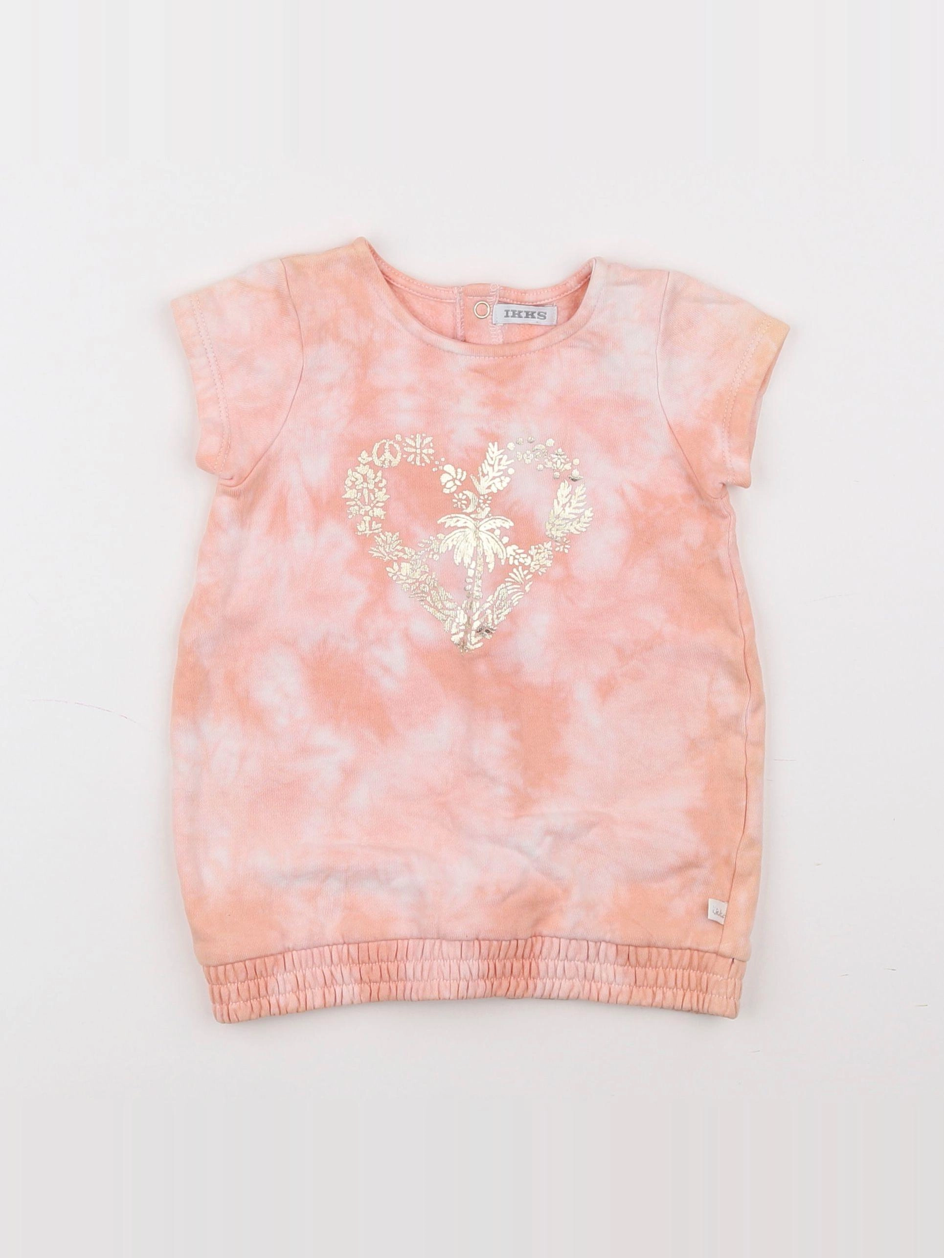 IKKS - robe rose - 6 mois