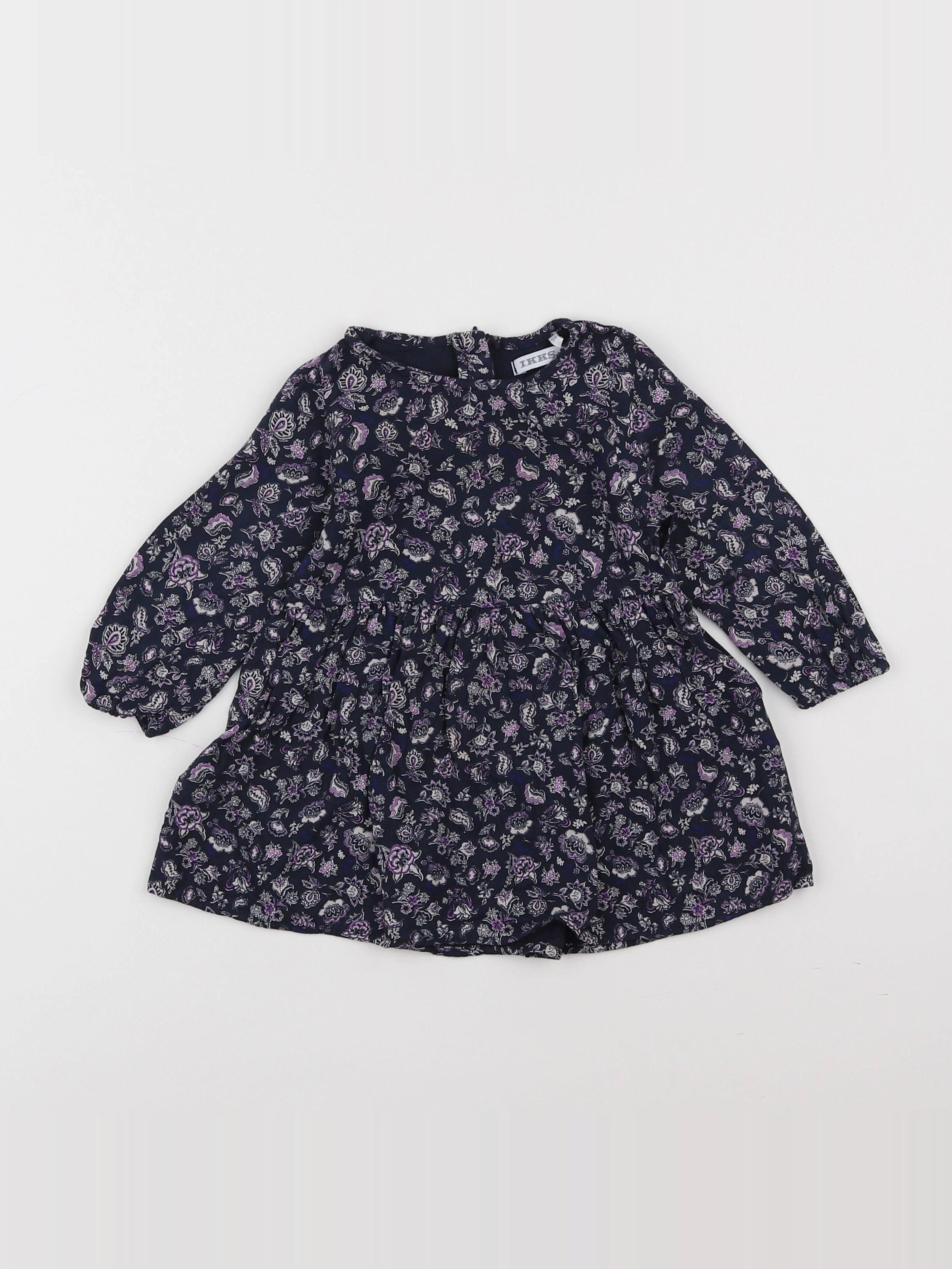 IKKS - robe violet - 12 mois