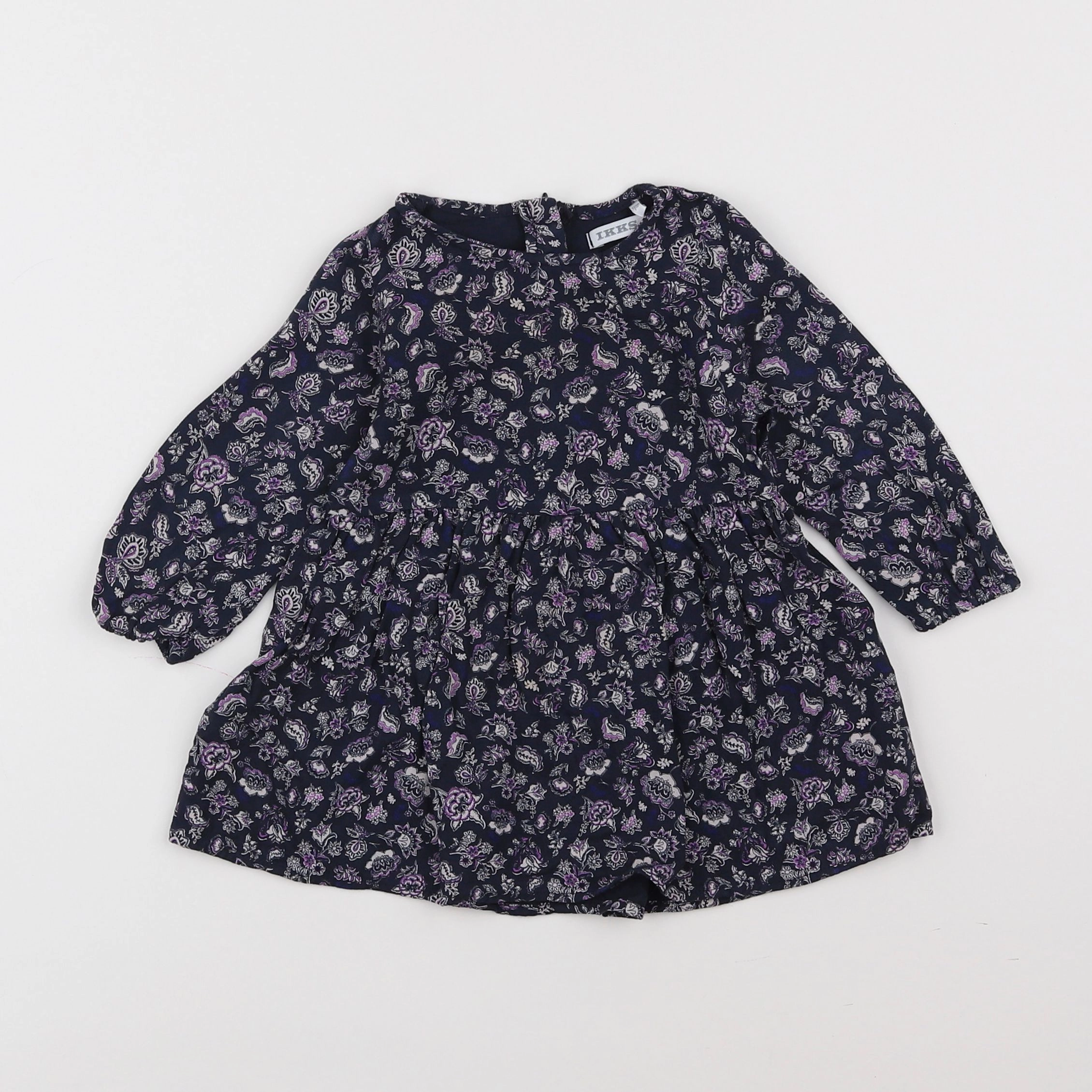 IKKS - robe violet - 12 mois