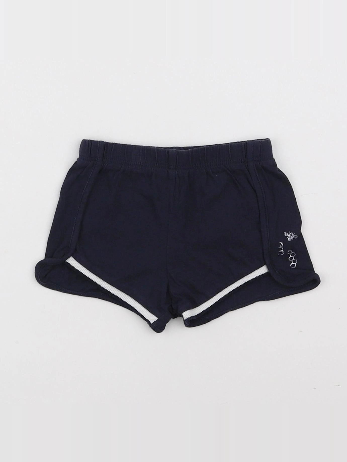 IKKS - short bleu - 6 mois
