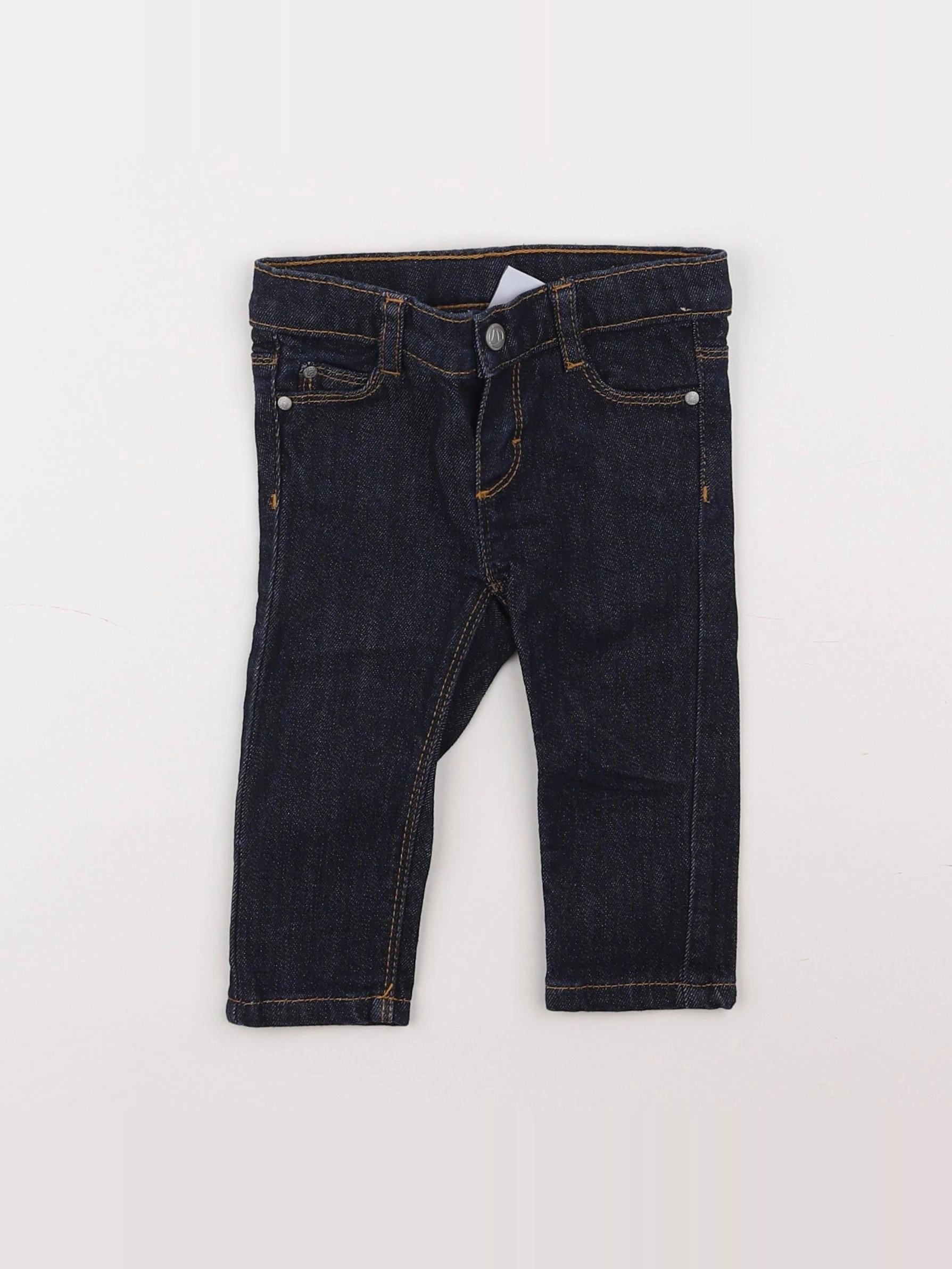 Petit Bateau - jean bleu - 6 mois