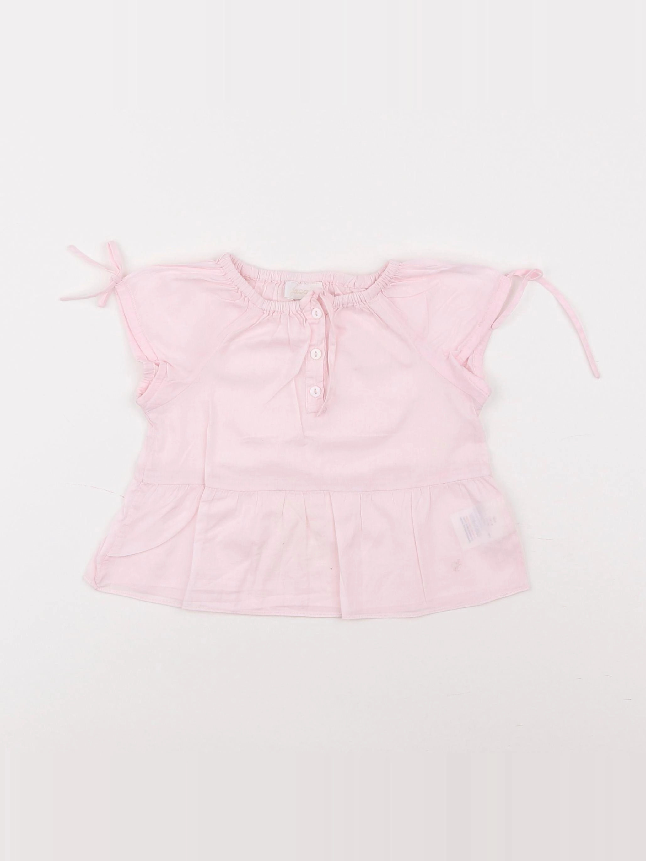 Jacadi - blouse rose - 12 mois