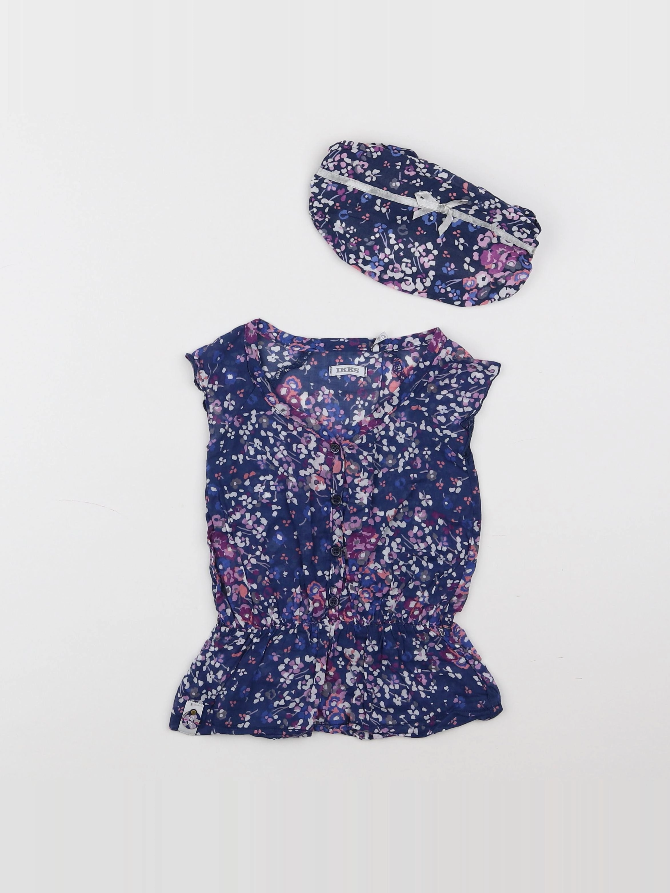 IKKS - robe violet - 6 mois