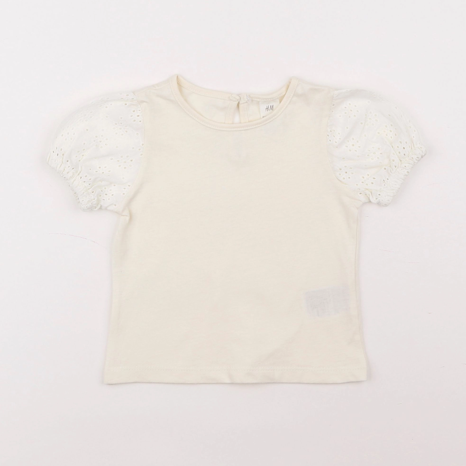 H&M - tee-shirt beige - 6/9 mois