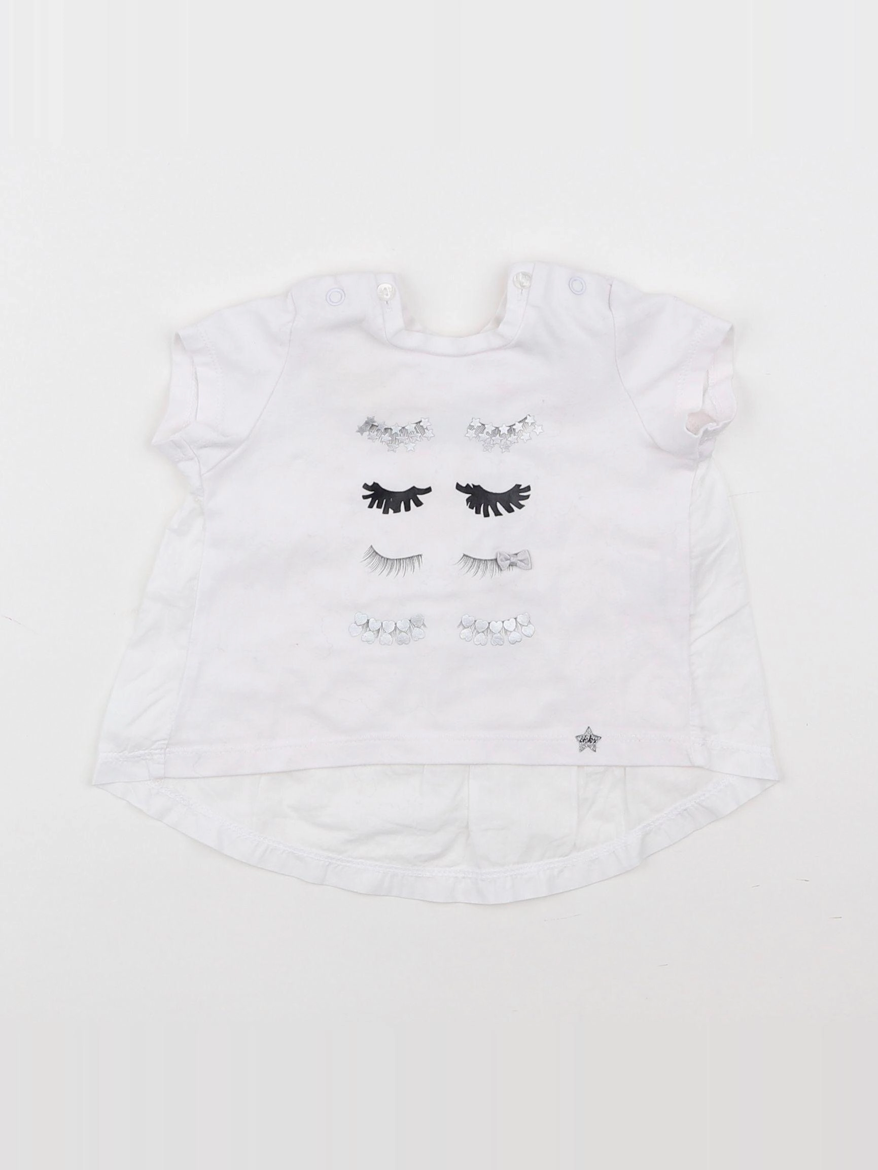 IKKS - tee-shirt blanc - 6 mois