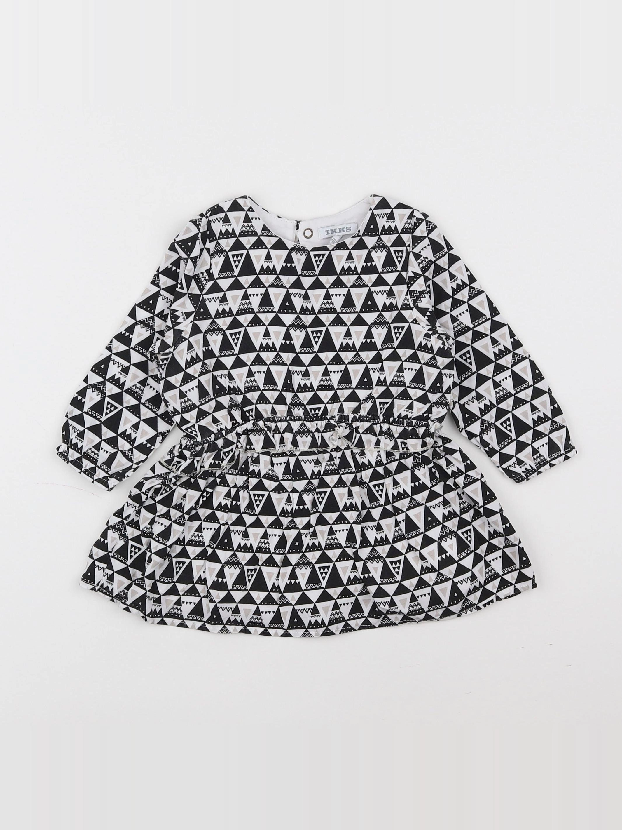 IKKS - robe blanc, noir - 12 mois