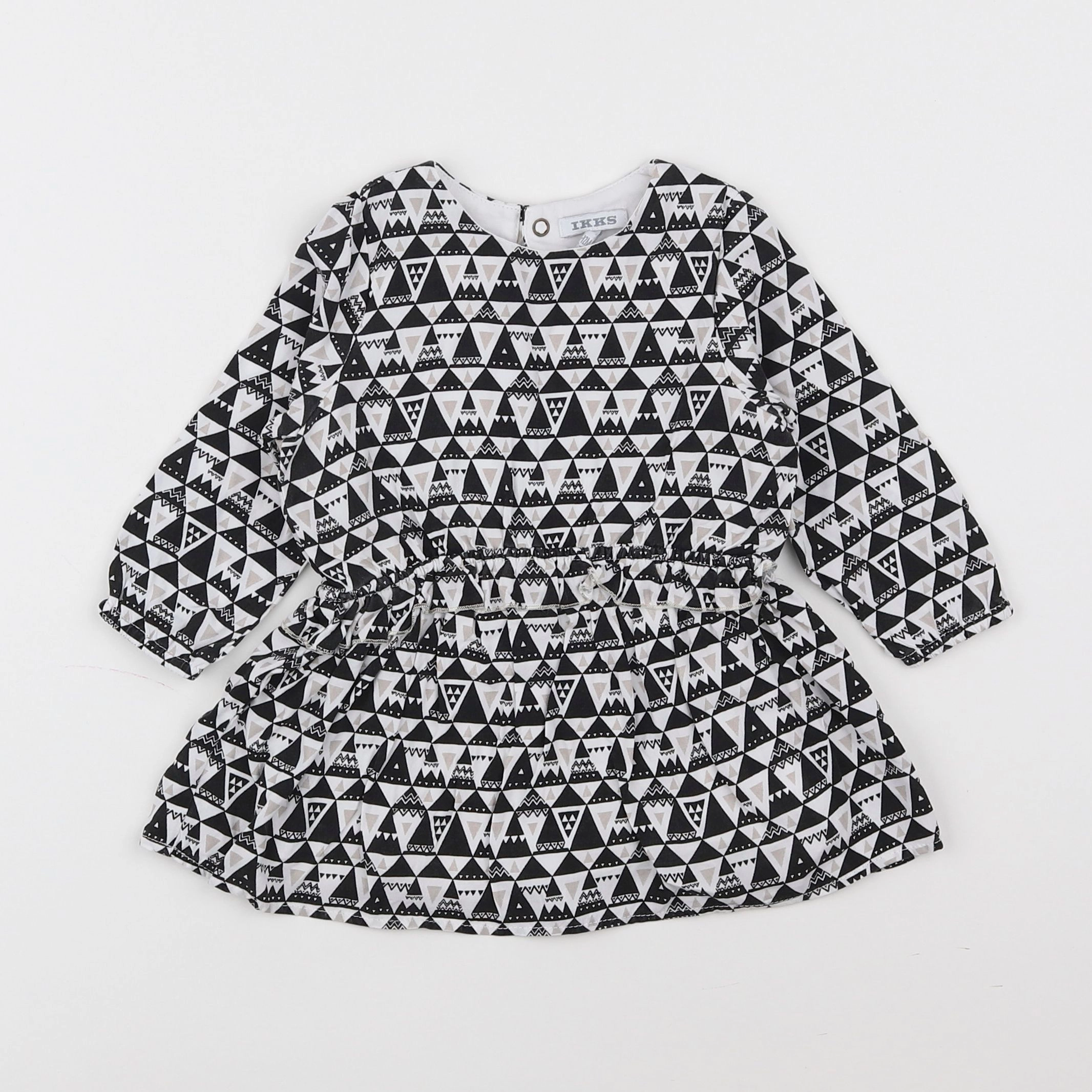 IKKS - robe blanc, noir - 12 mois