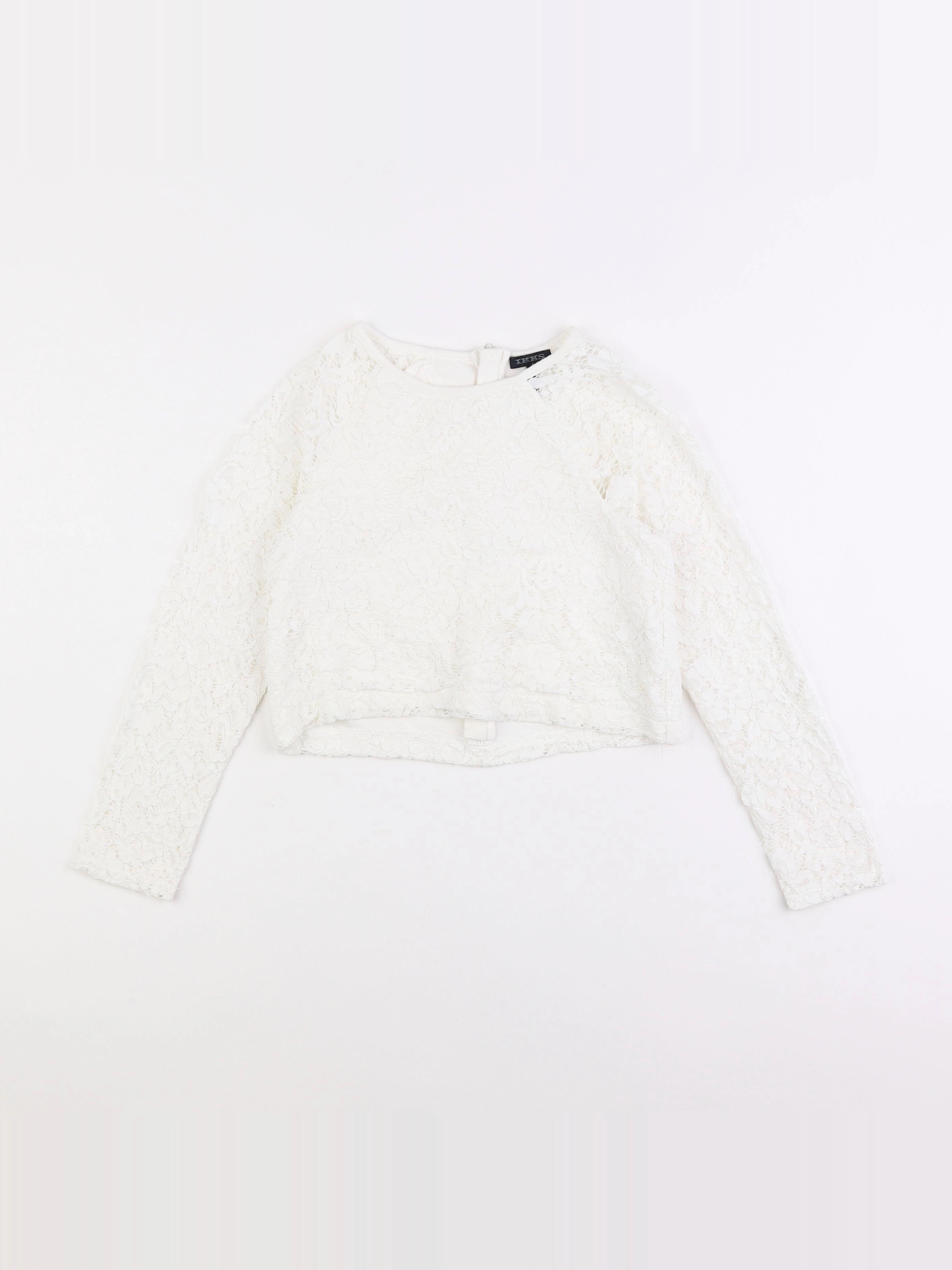IKKS - blouse blanc - 8 ans