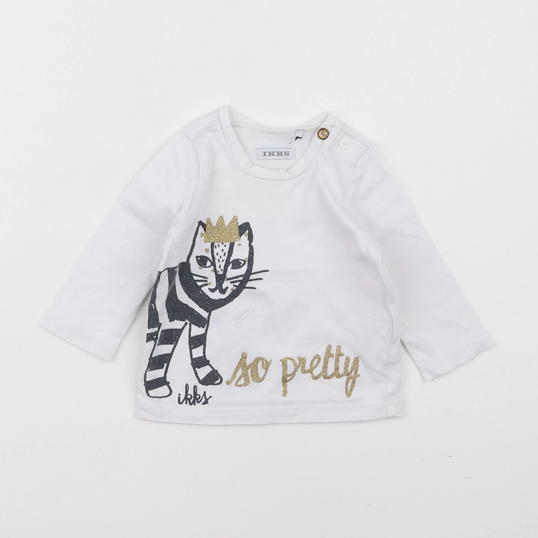 IKKS - tee-shirt blanc - 3 mois