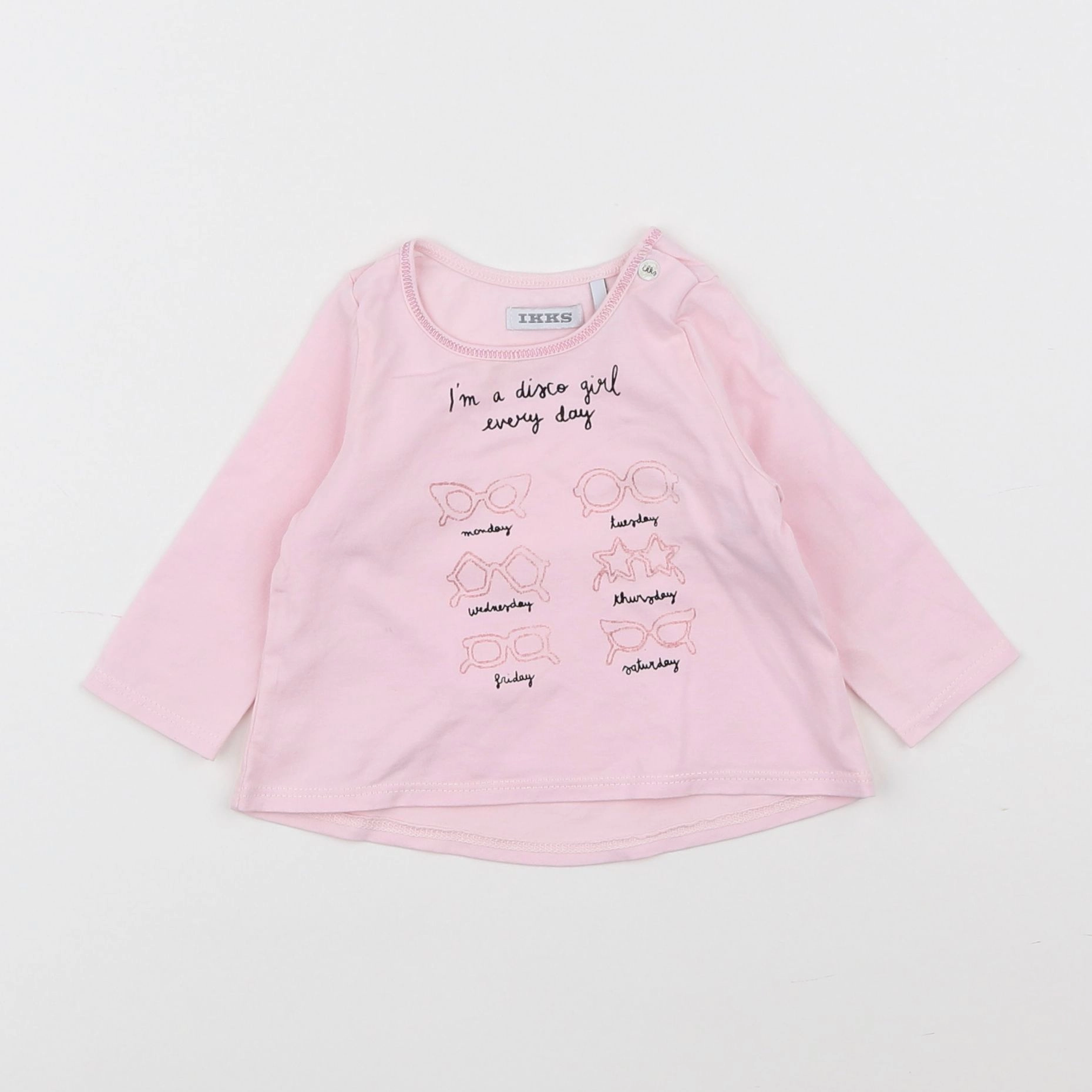 IKKS - tee-shirt rose - 3 mois
