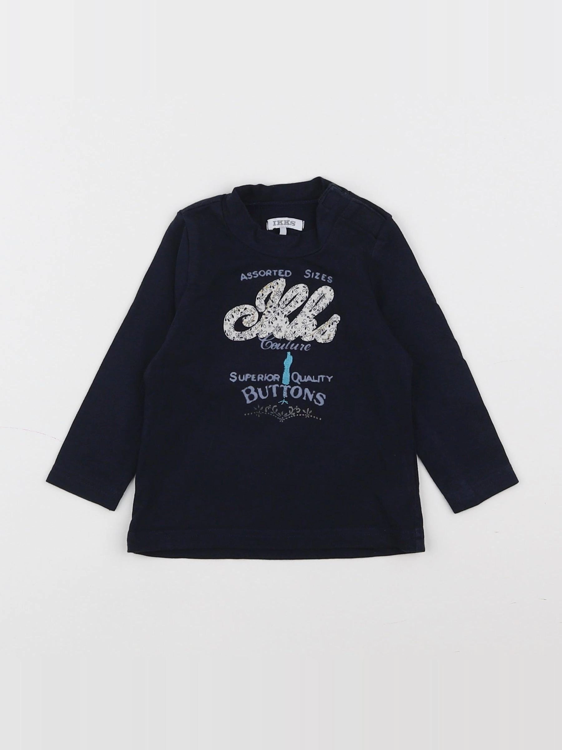 IKKS - sous-pull bleu - 6 mois