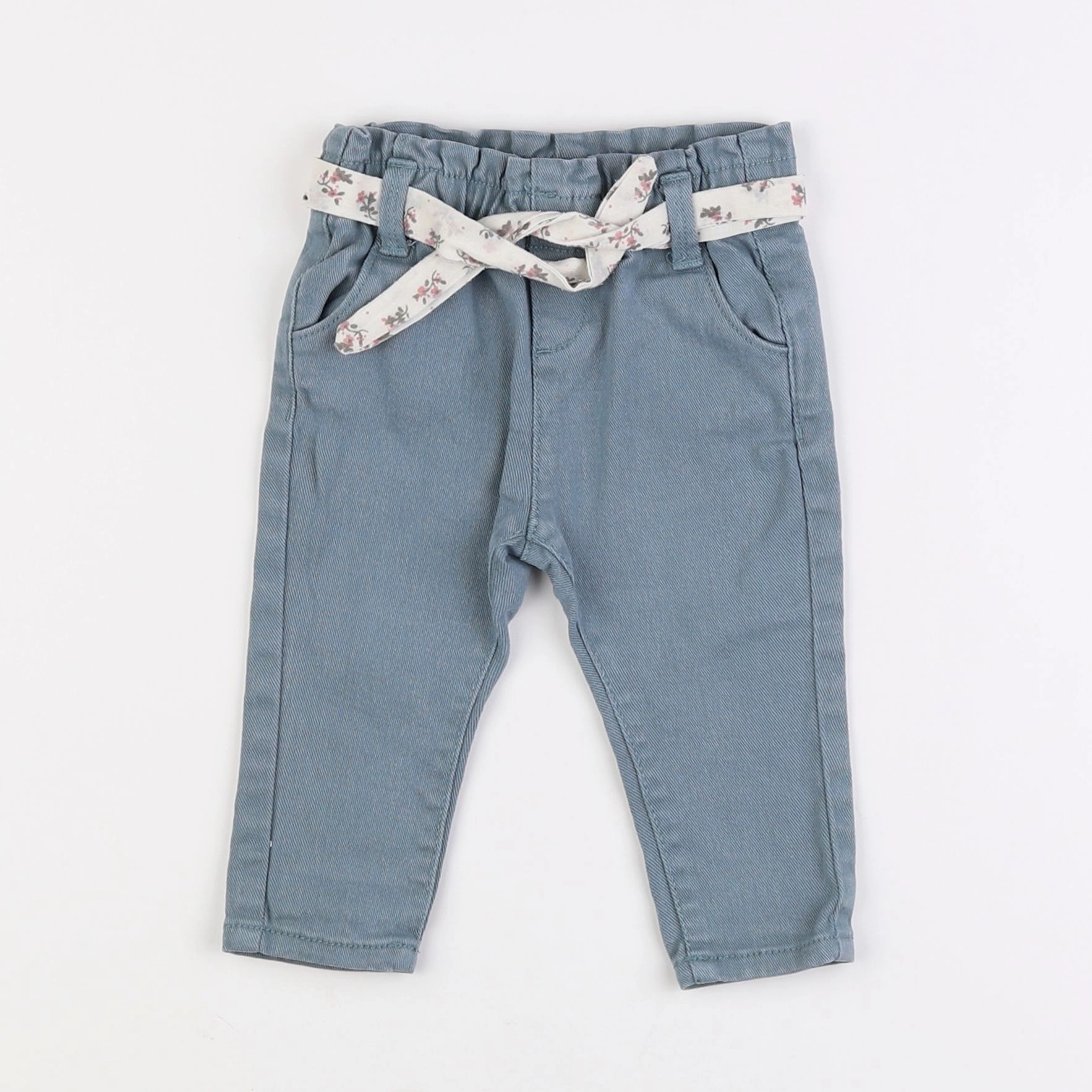Vertbaudet - pantalon bleu - 6 mois