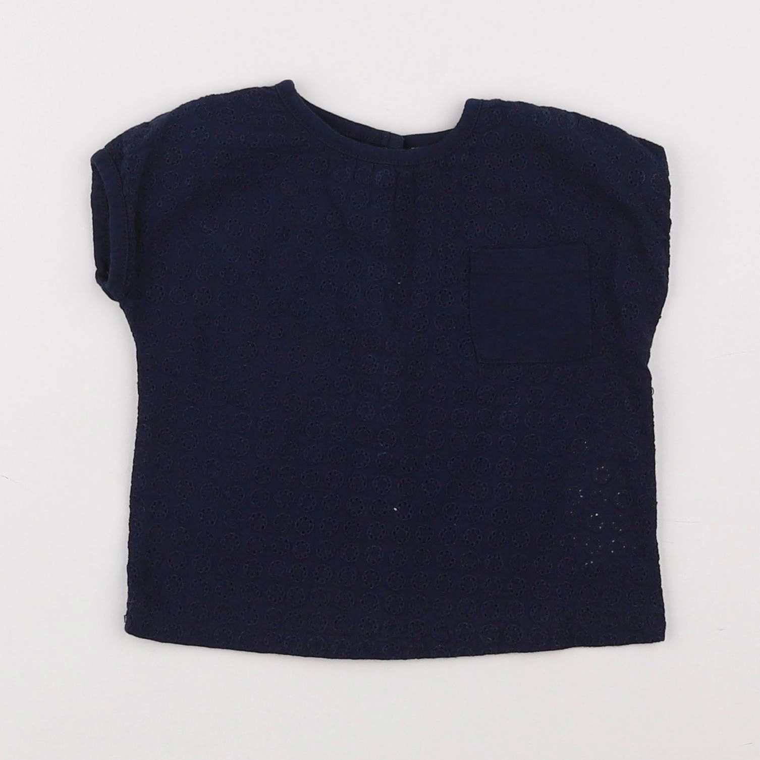 Vertbaudet - tee-shirt bleu - 6 mois