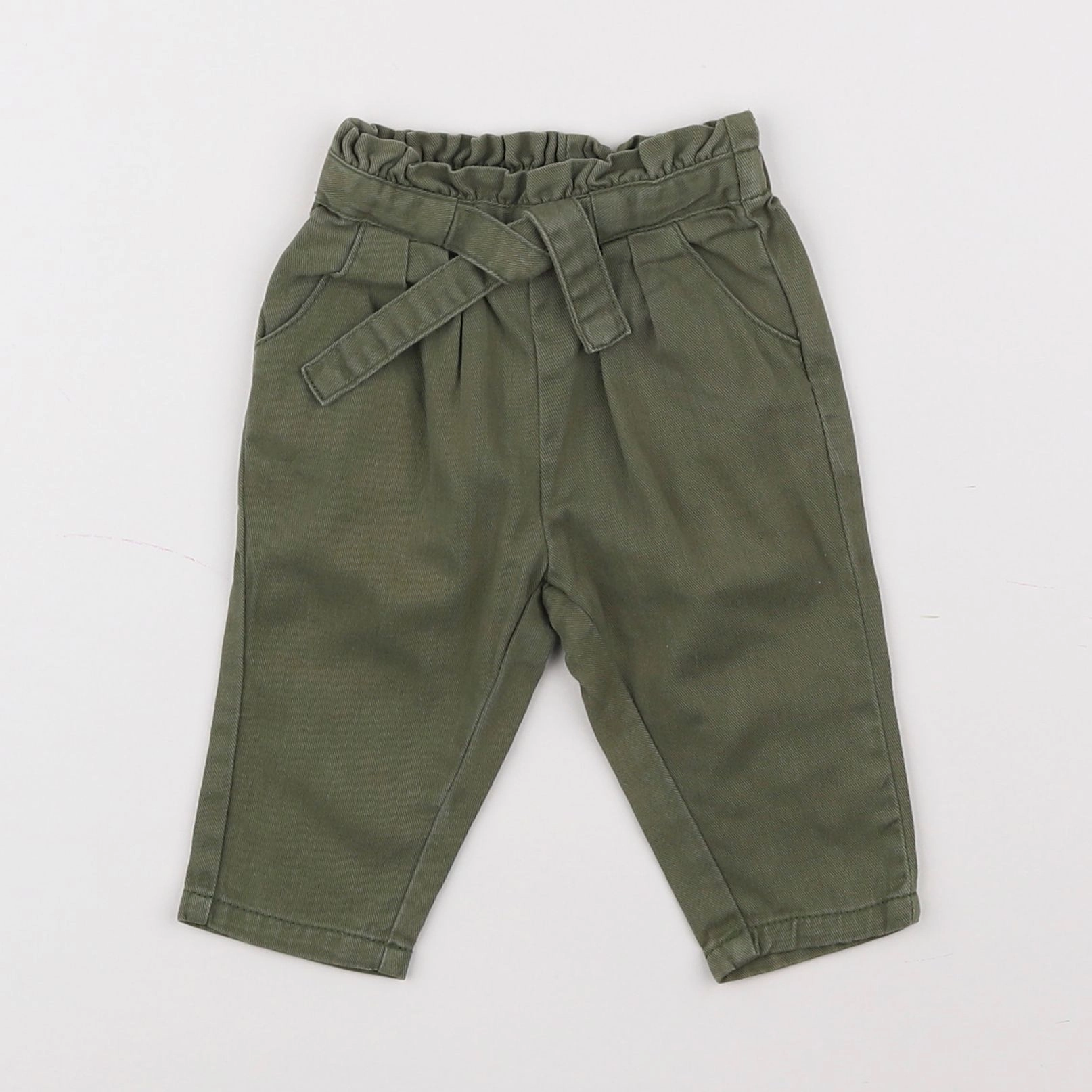 Vertbaudet - pantalon vert - 3 mois