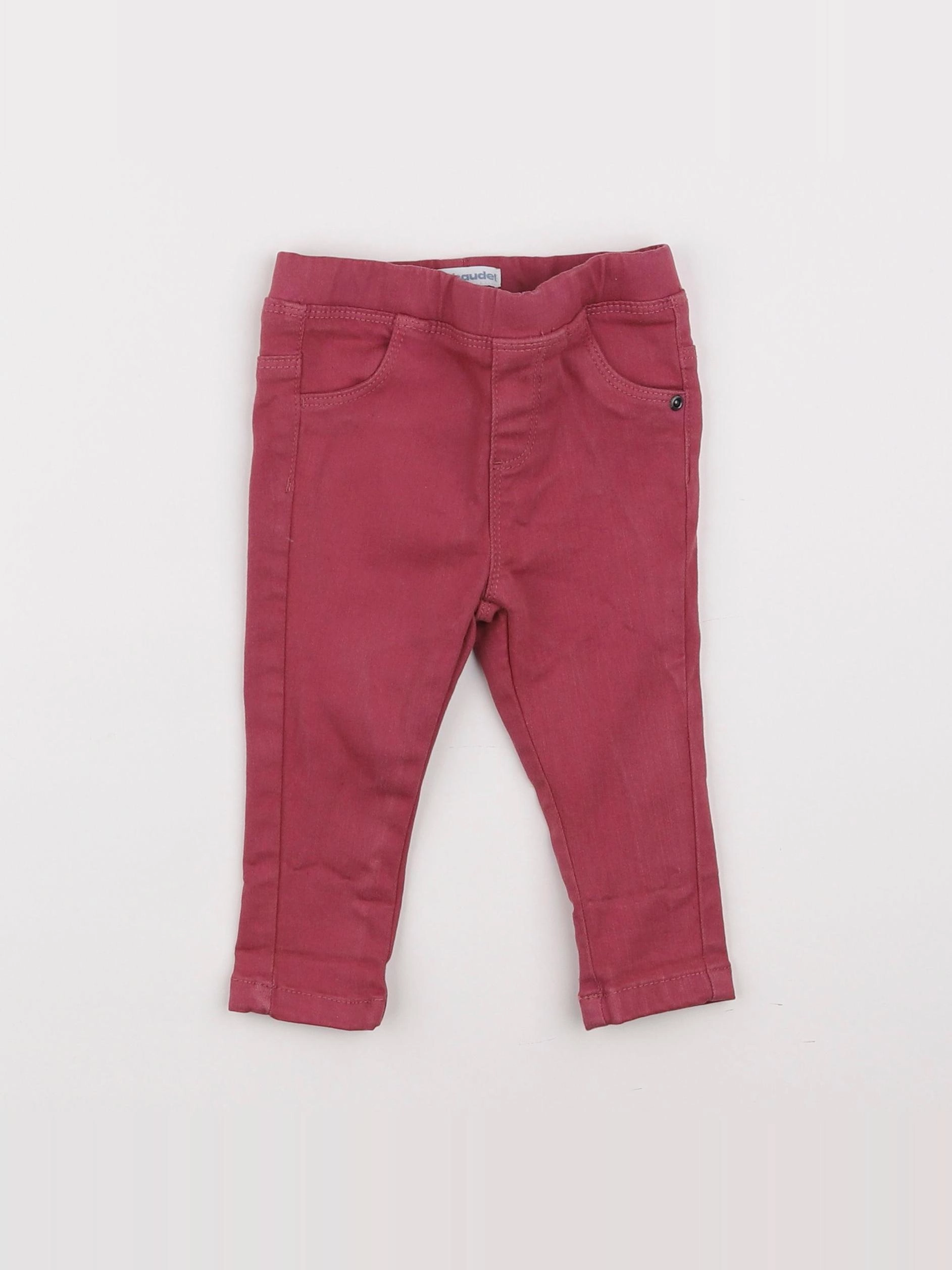 Vertbaudet - jegging rose - 12 mois