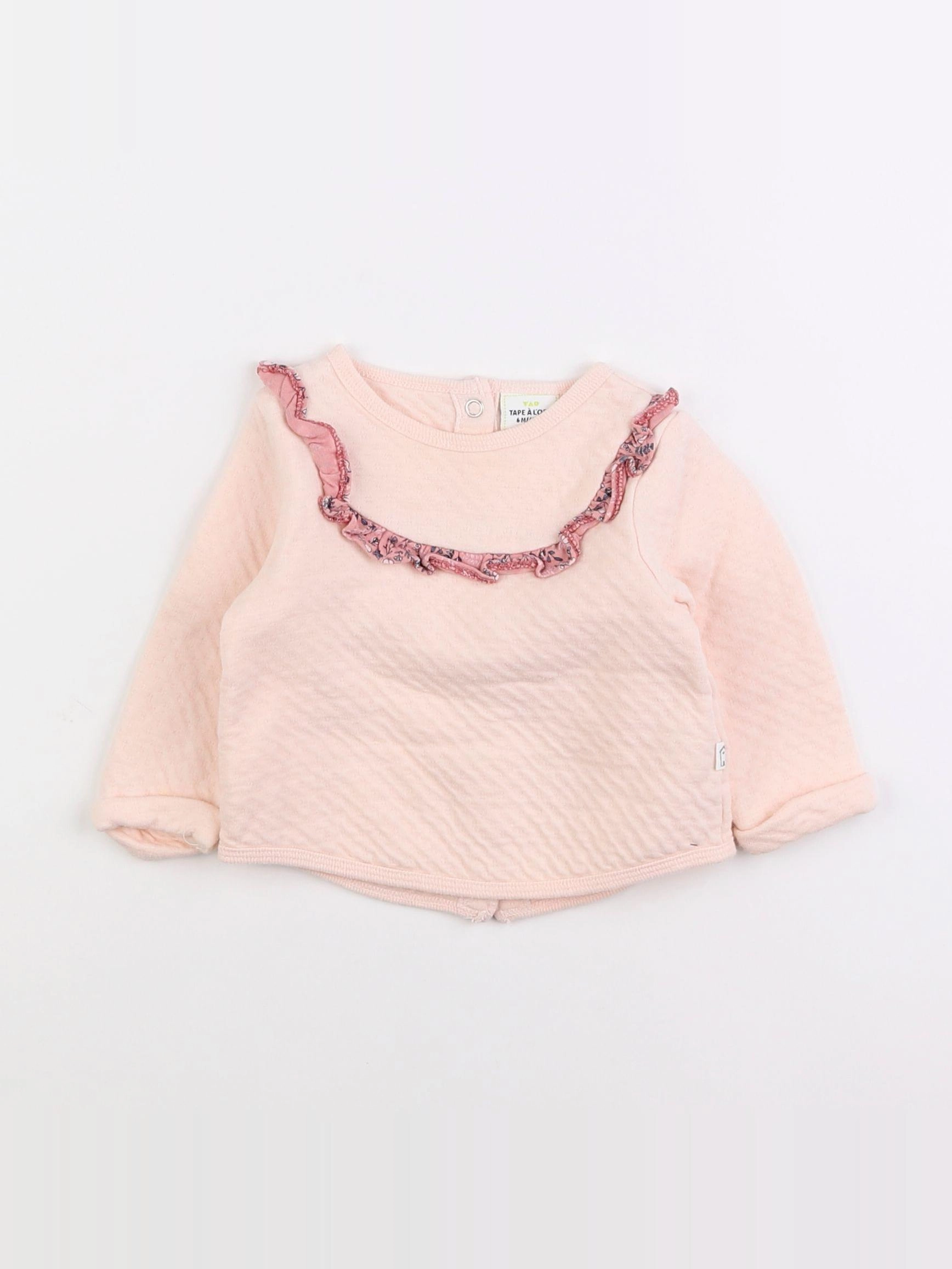 Tape à l'oeil - sweat rose - 6 mois