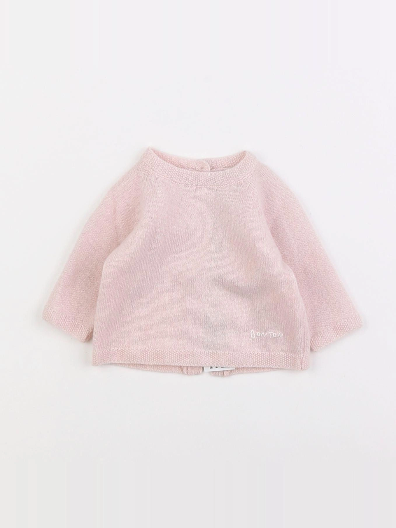 Bonton - pull rose - 1 mois