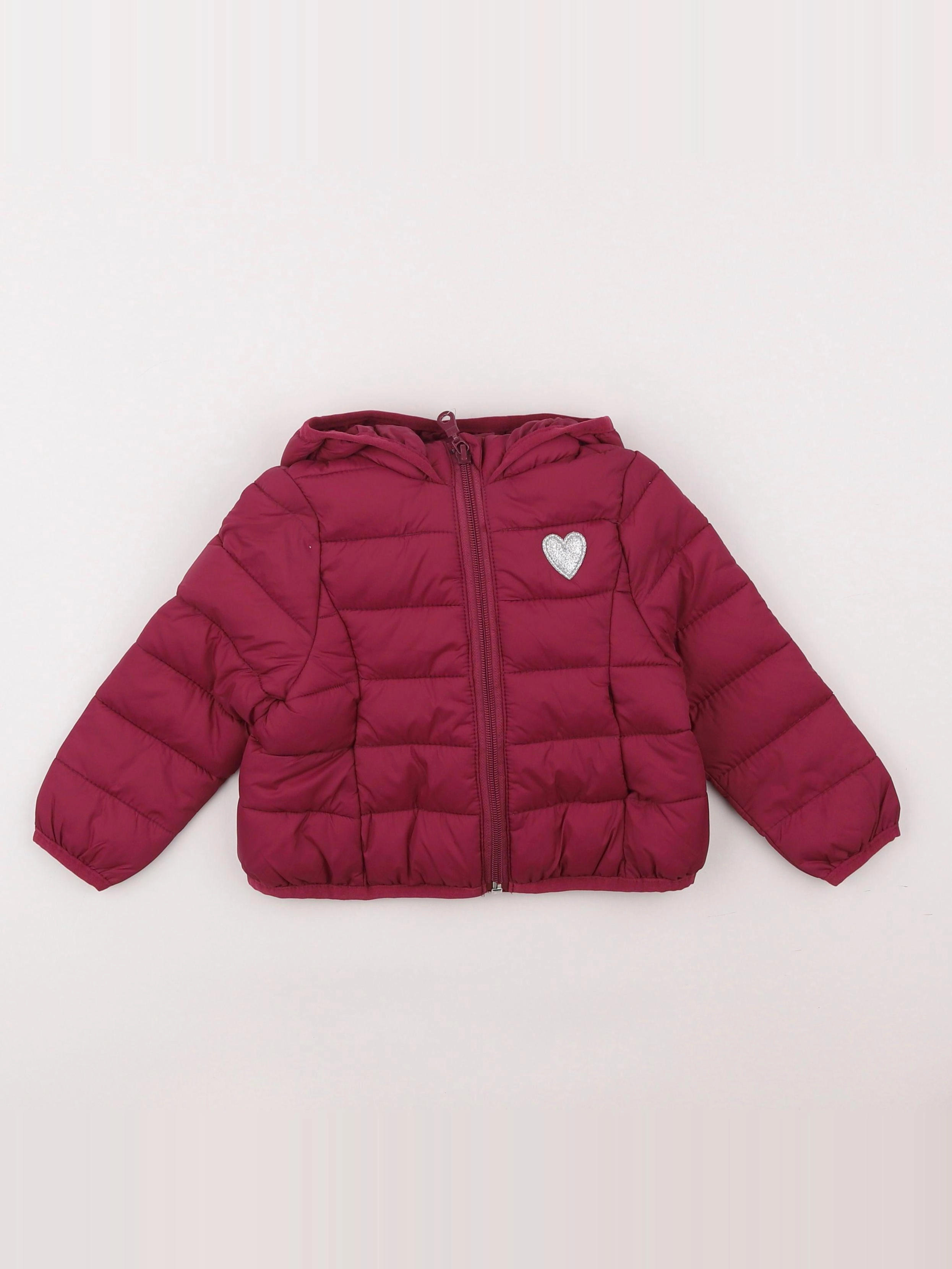 Vertbaudet - doudoune violet - 2 ans