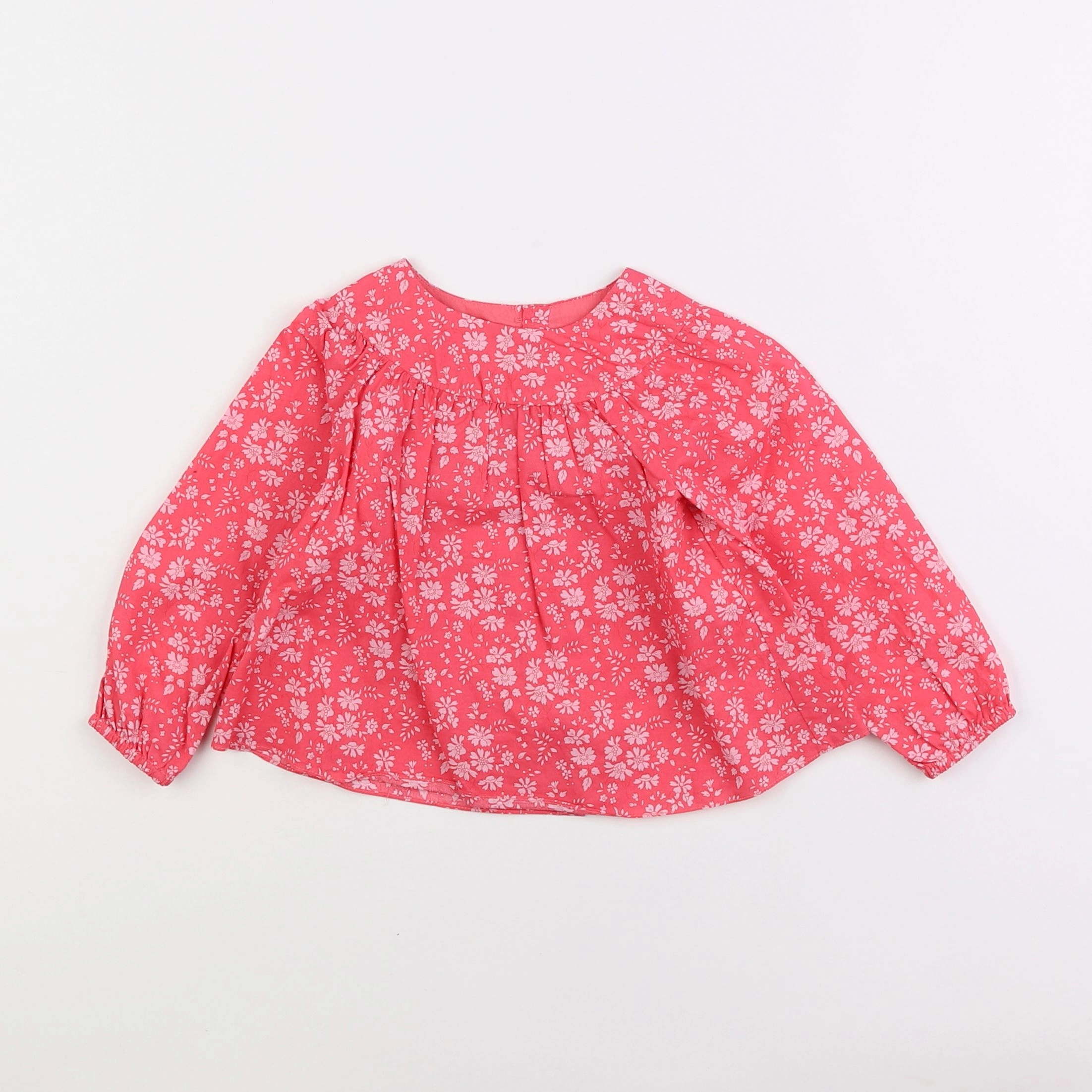 Jacadi - blouse liberty rose - 12 mois
