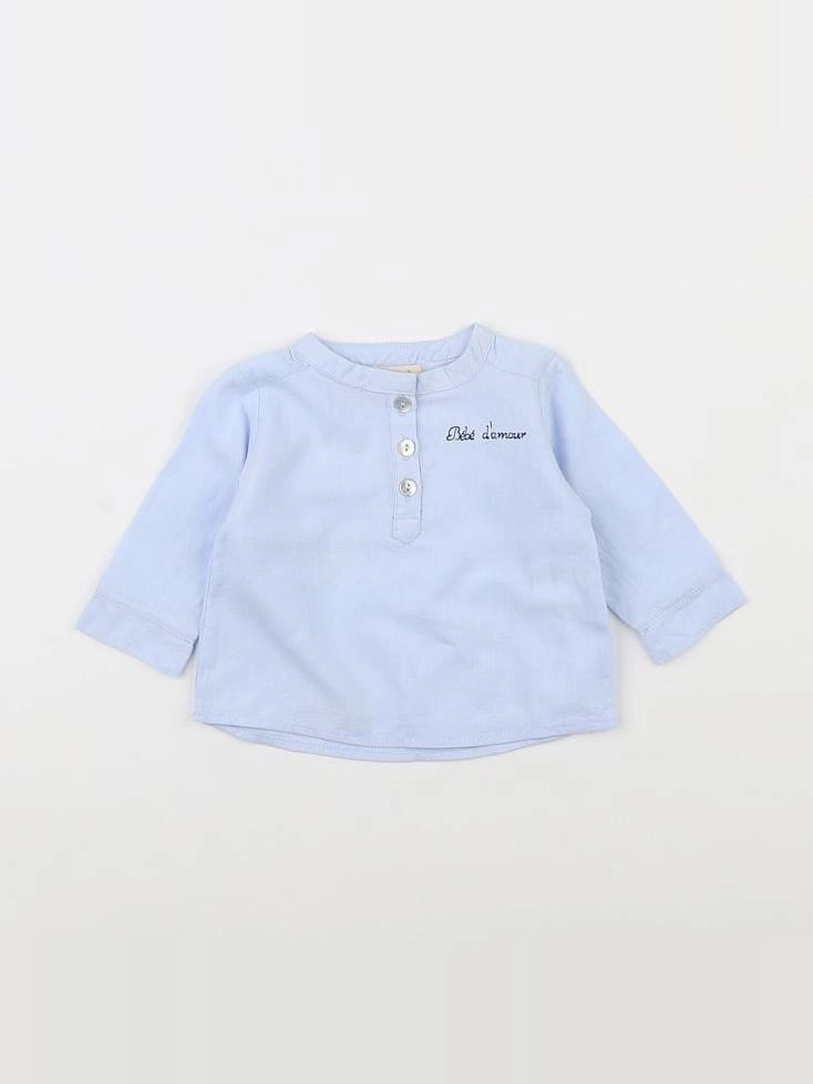 23 mai - chemise bleu - 3 mois