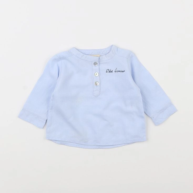 23 mai - chemise bleu - 3 mois