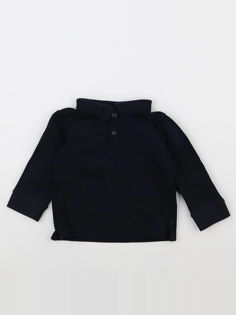 Zara - polo bleu - 9/12 mois