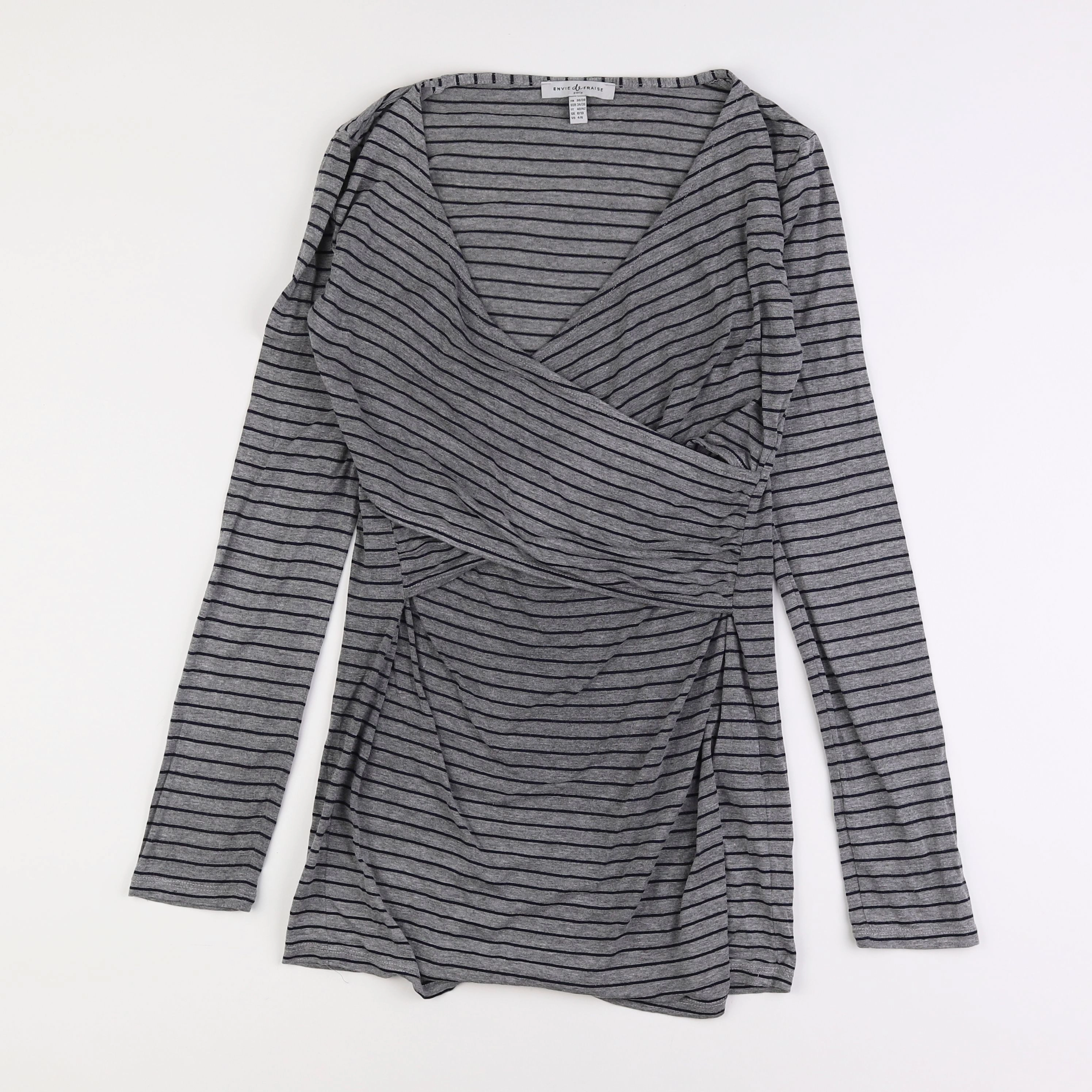 Envie de fraise - tee-shirt allaitement gris - 36 à 38