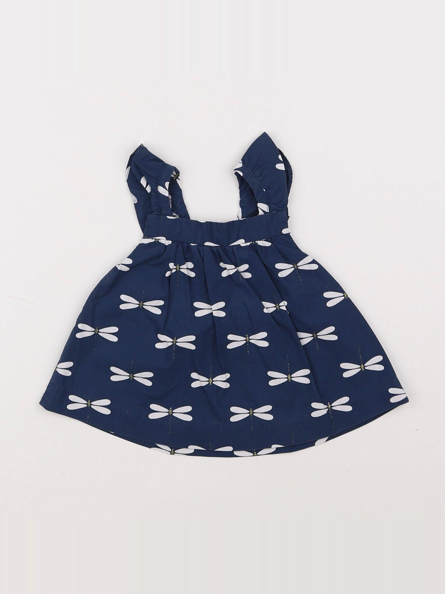 Jacadi - blouse bleu - 12 mois