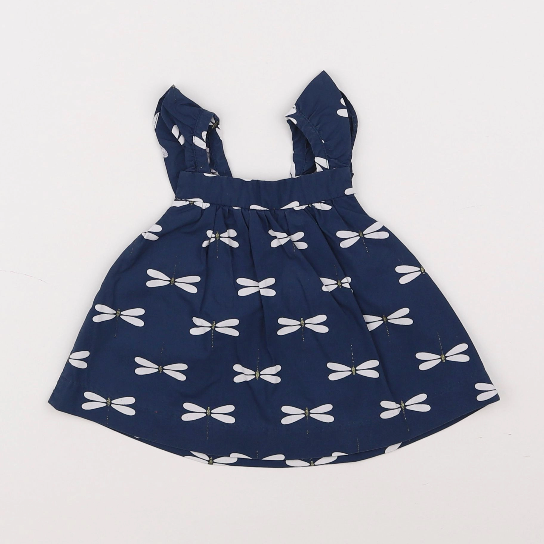 Jacadi - blouse bleu - 12 mois