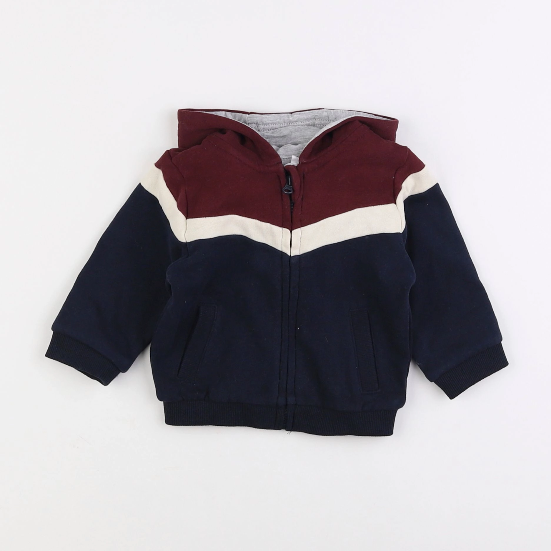 Vertbaudet - sweat bleu - 6 mois